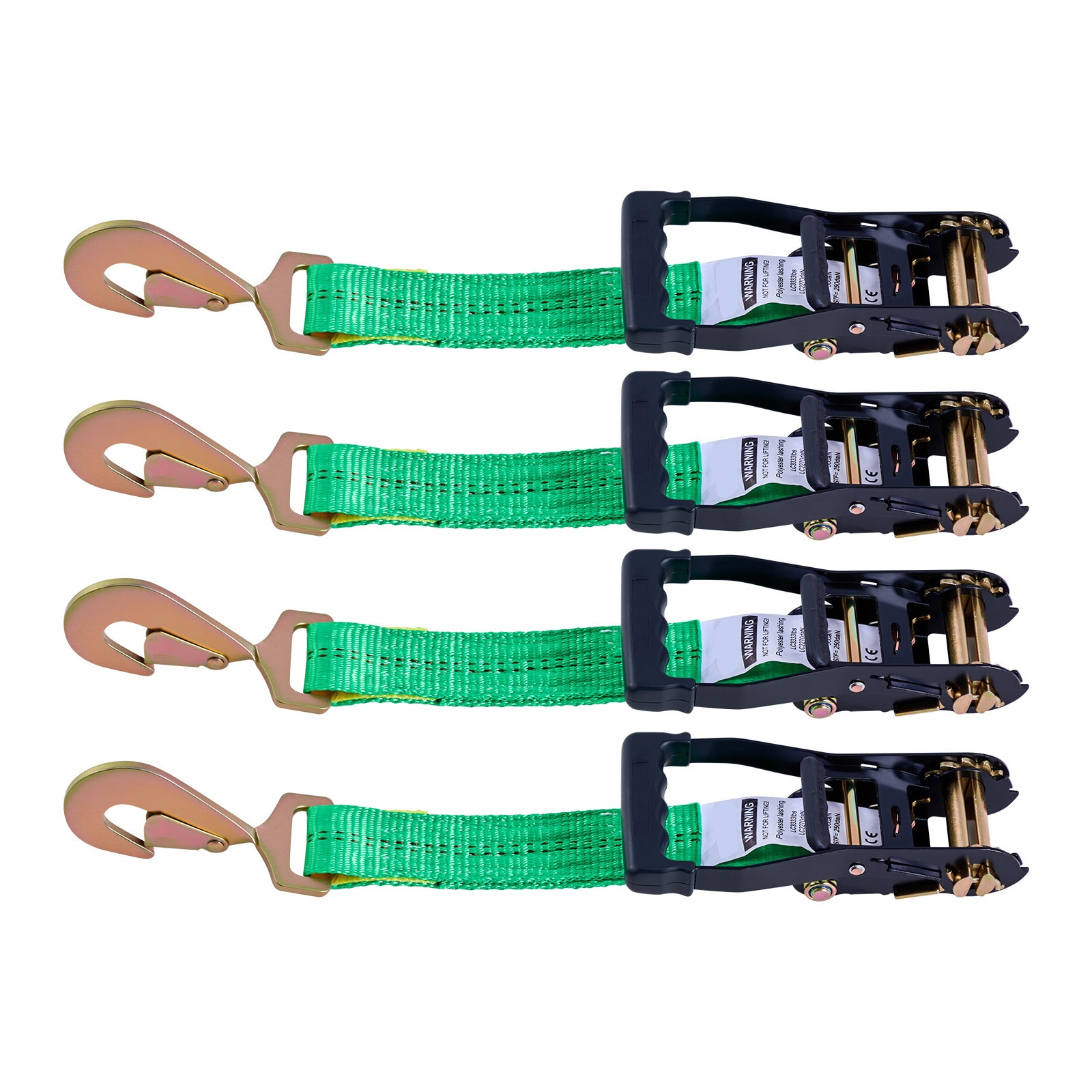 VEVOR Wheel Chock Tie-Down Kit Axle Type Trailer Tie Down Strap Car Tie Down Kit with Spring Hook Break Strength 10009 lbs and Working Load 3333 lbs Motorcycle Tie-Down System for ATV UTV Trailers