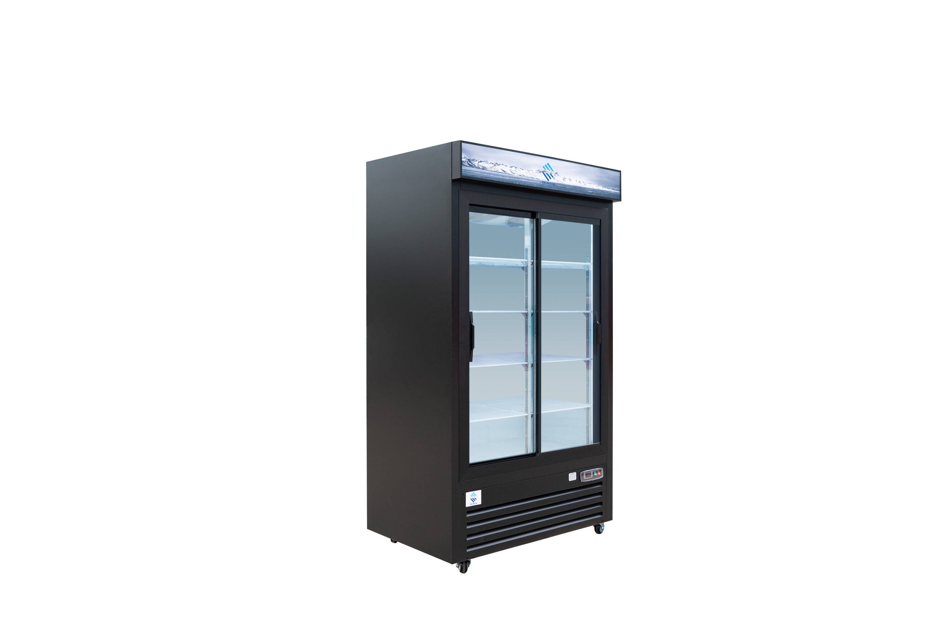 Xspracer ML-CR53RS 48-Cu. Feet Commercial Refrigerators 2 Glass -Door Merchandiser ( Black )