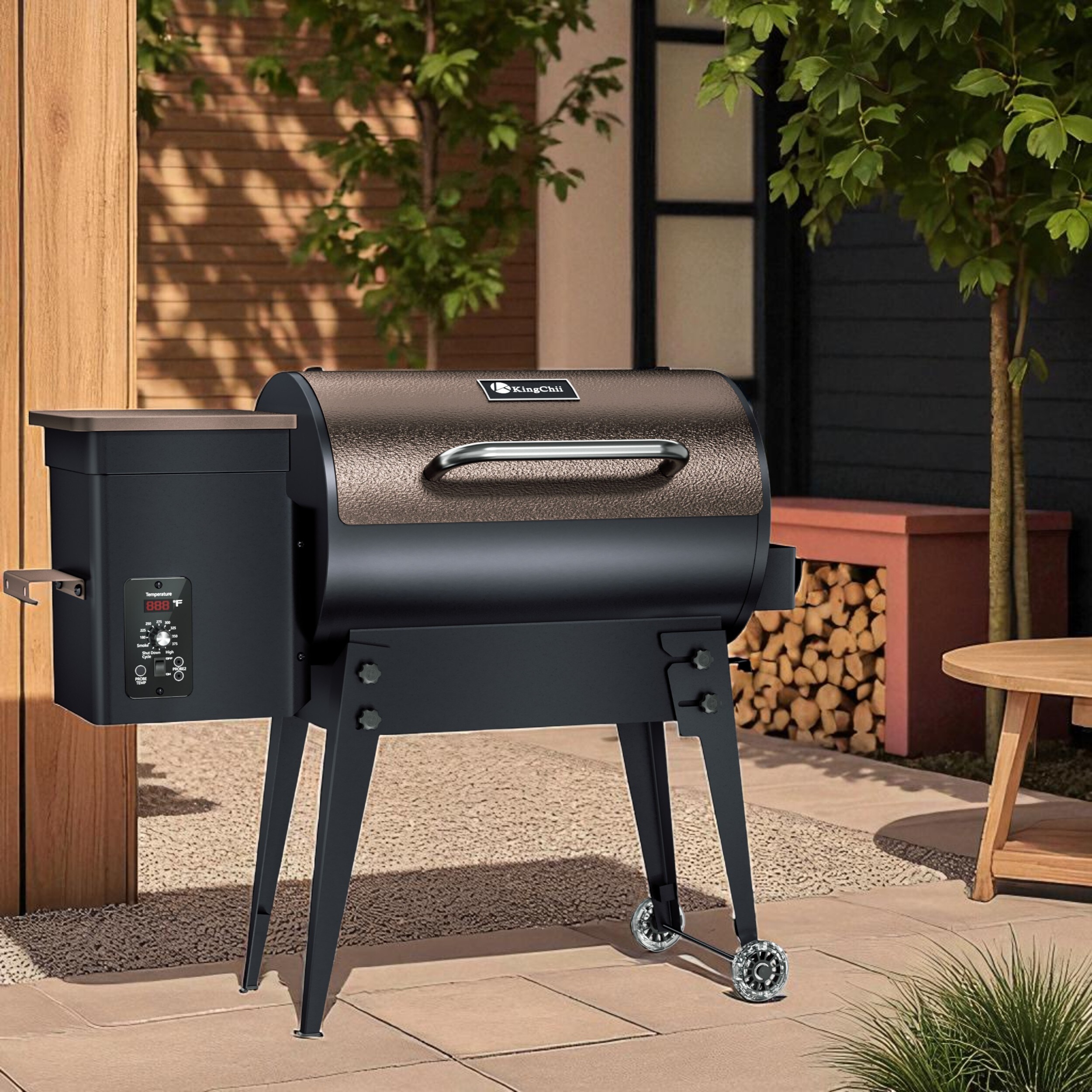 SONGMICS HOME KC-PELLET-GRILL-01BR Pellet-Grills - View #5