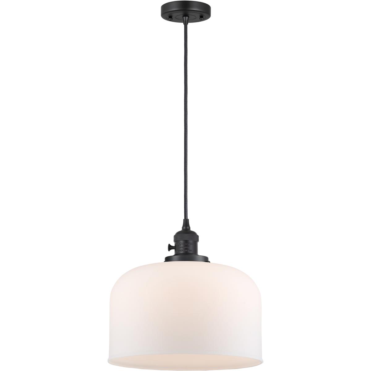 Innovations Lighting 2343885 201CSW-BK-G71-L Franklin Restoration Bell Mini Pendant
