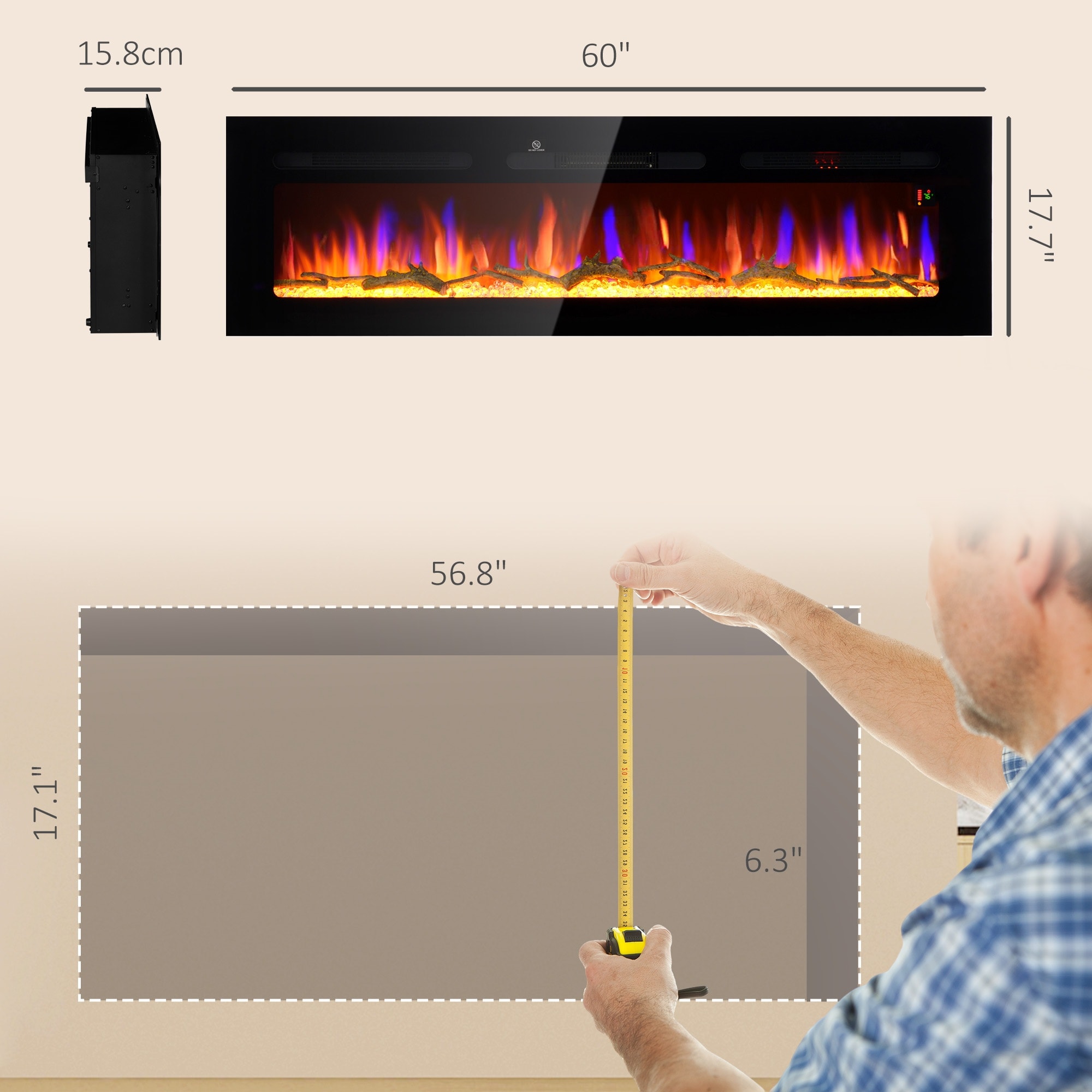 BABOOM BOM-9133977-OR Electric-Fireplaces - View #3