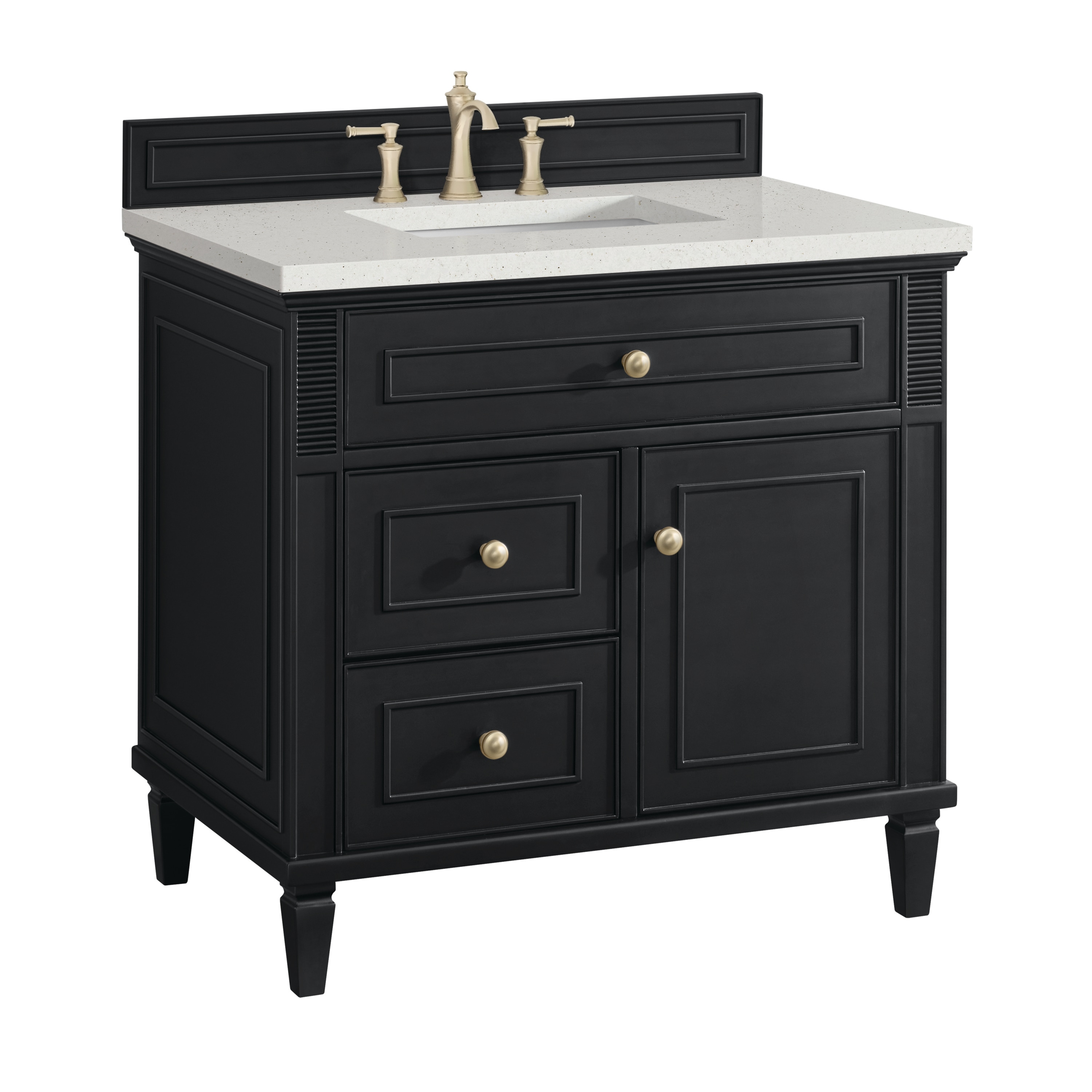 James Martin Vanities 424-V36-BKO-3LDL Bath-Vanity-Combo - View #6