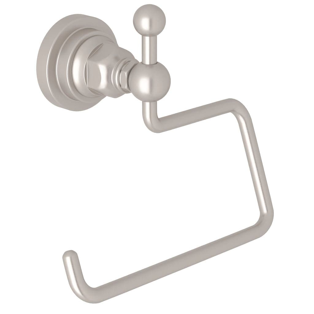 Rohl San Giovanni Wall Mount Open Toilet Paper Holder - Satin Nickel