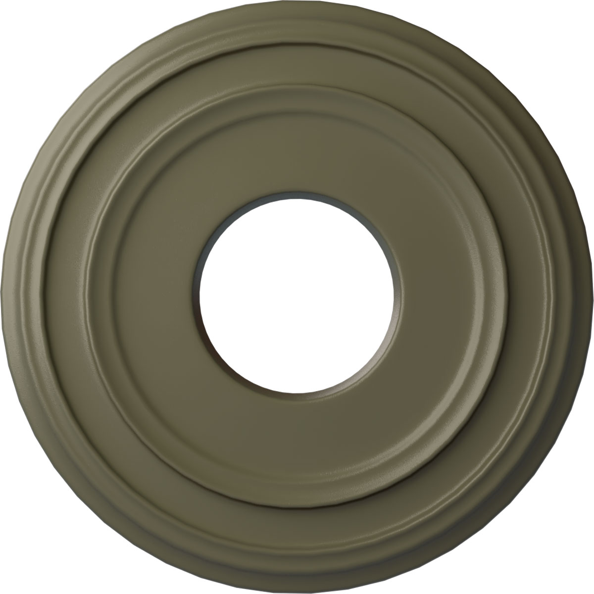 Ekena Millwork CM12CLSSF Classic 12.375-in W x 12.375-in L Painted Spartan Stone Polyurethane Split Ceiling Medallion