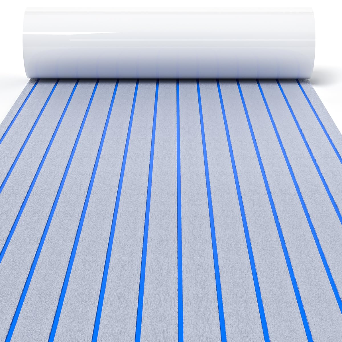 AKSCYZM  EVA Foam Light Gray Floor Decking Sheet for Boat Yacht Non Slip Self Adhesive Sea Deck Boat Flooring Pad RV Swimming Pool Mat 94.5 by