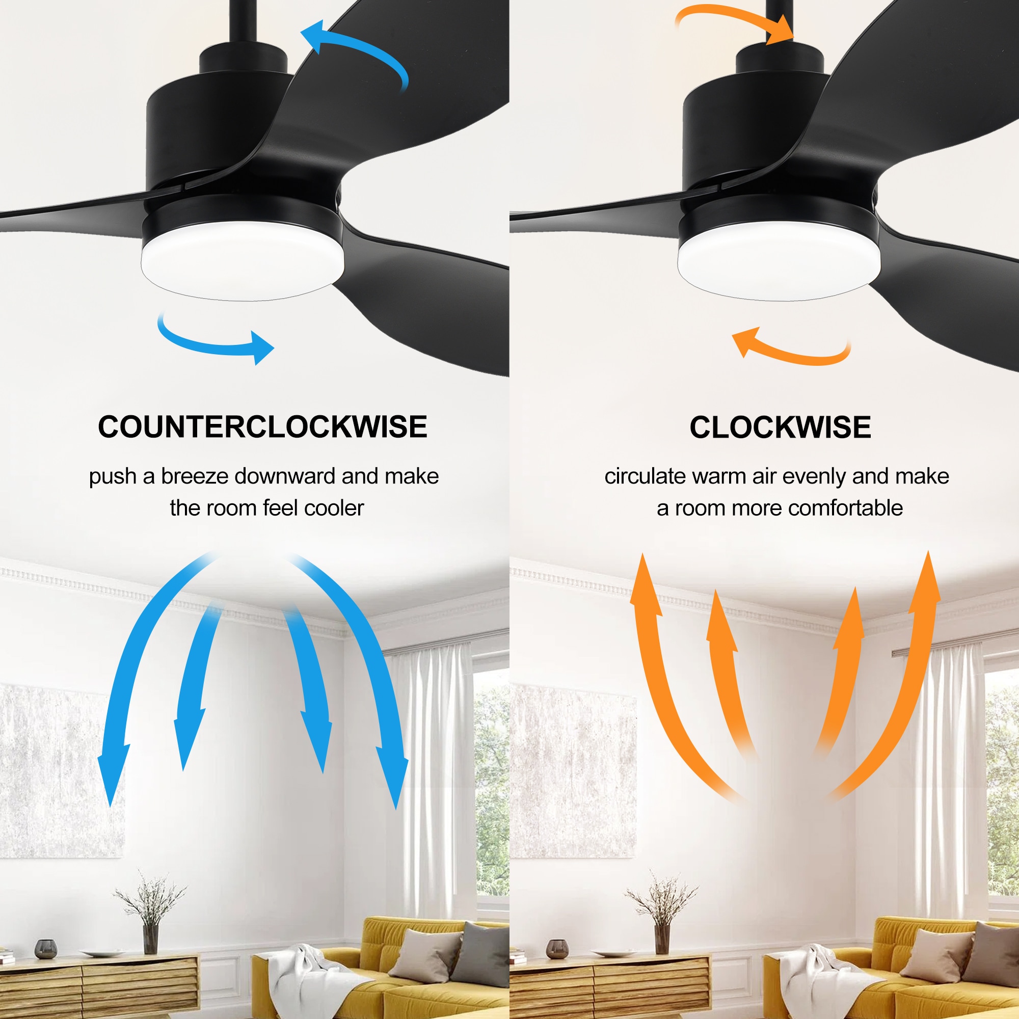 Breezary 30006-BK Ceiling-Fans - View #8