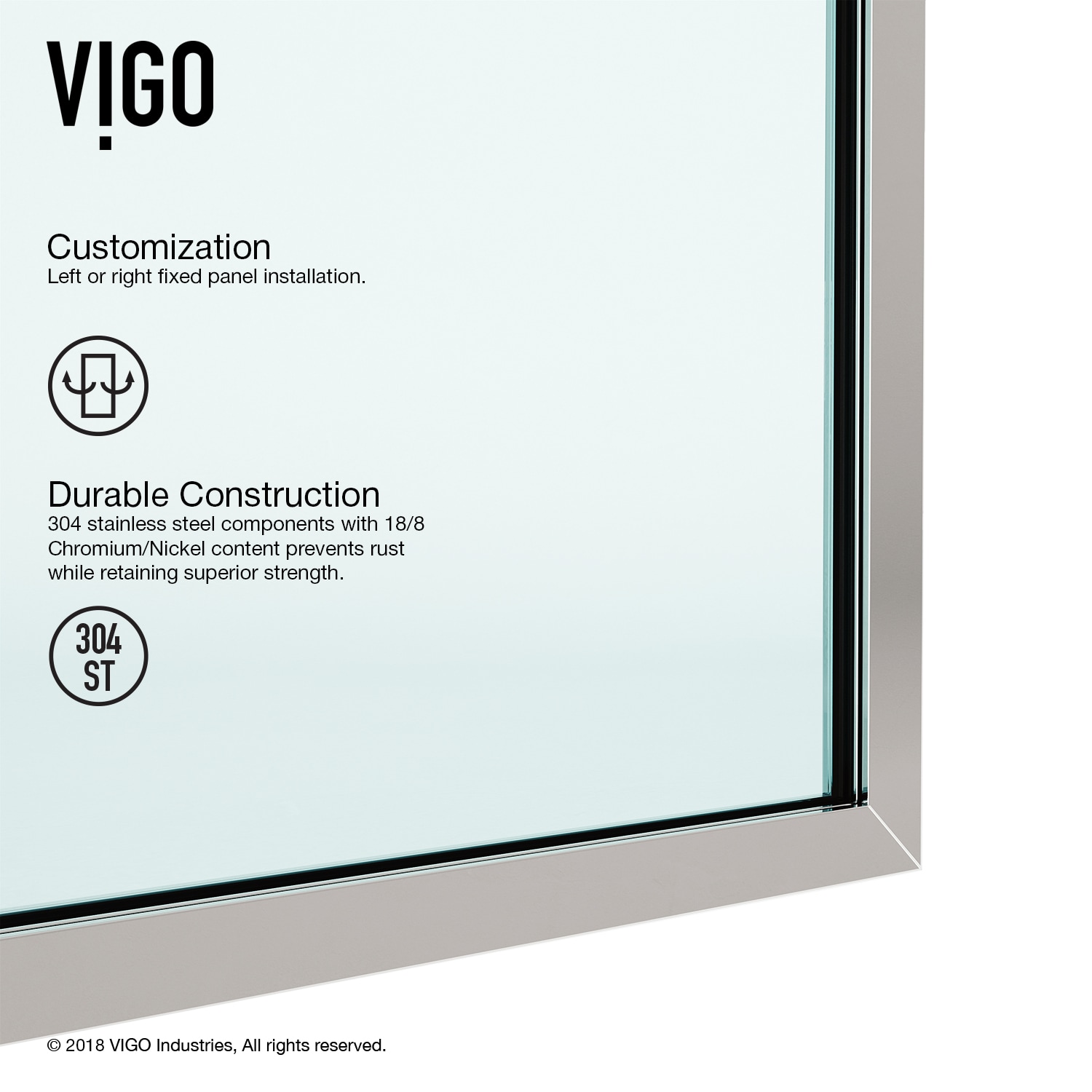 VIGO VG6075STCL3474 Shower-Doors - View #8