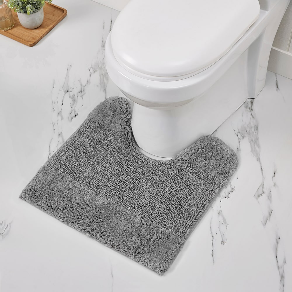 Better Trends BAGD2020GRY 20-Inches x 20-Inches Gray Cotton Bath rug