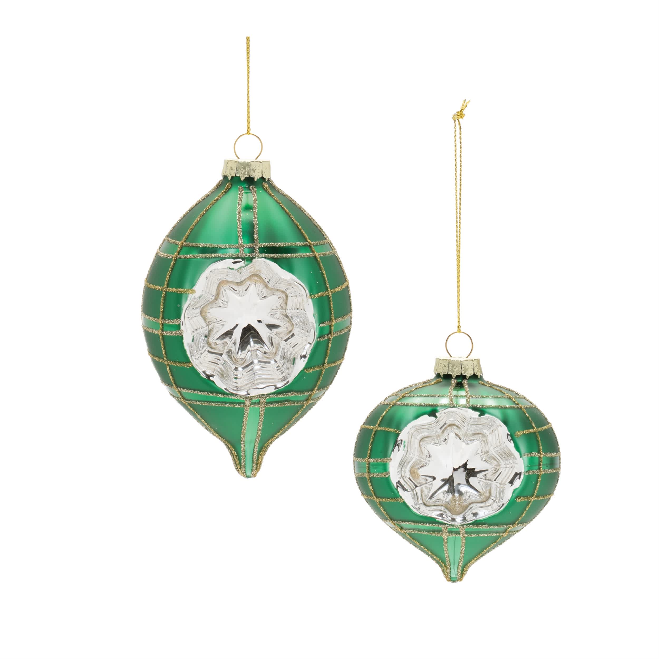 Melrose International 95180DS Tree w/Skis Ornament (Set of 12)