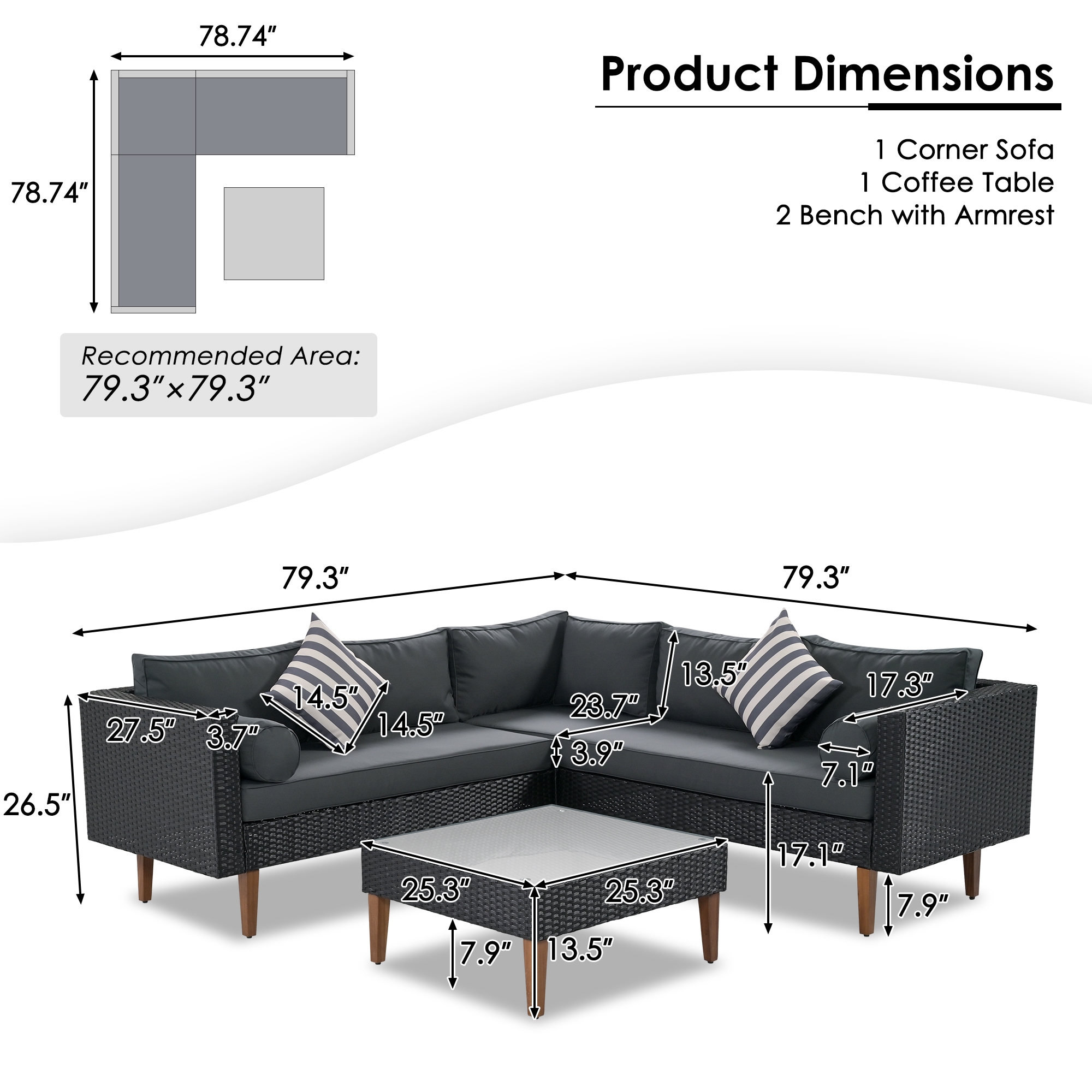 Xspracer ML-PS21E Patio-Conversation-Sets - View #2