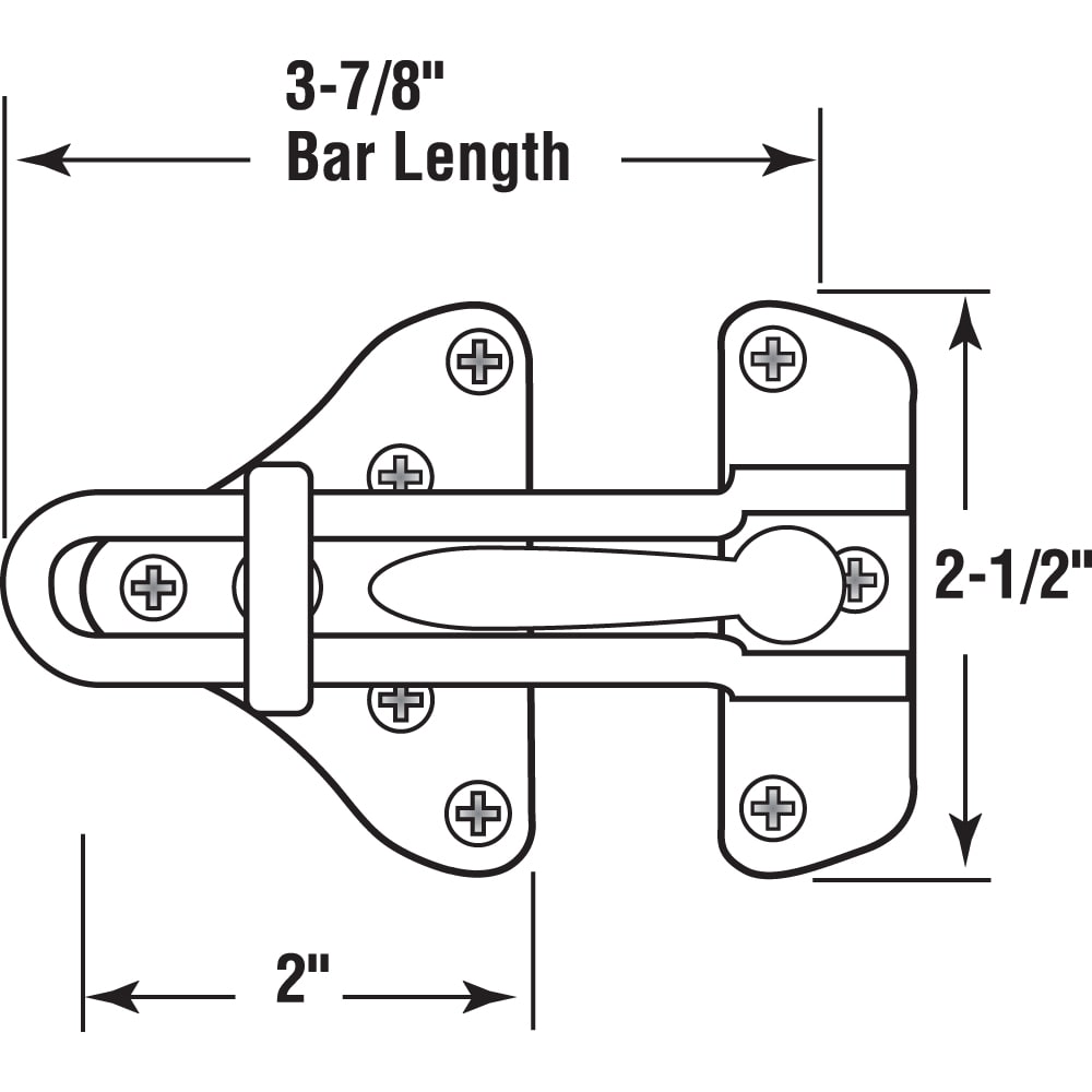 Prime-Line U 11318 Entry-Door-Flip-Locks - View #2