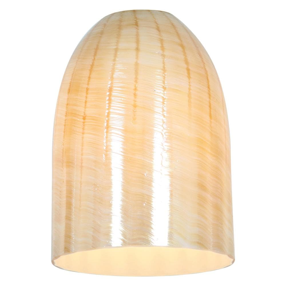 Access Lighting 23118-WAMB Inari Silk 7.5-in x 5.25-in Wicker Amber Pendant Light Shade fitter