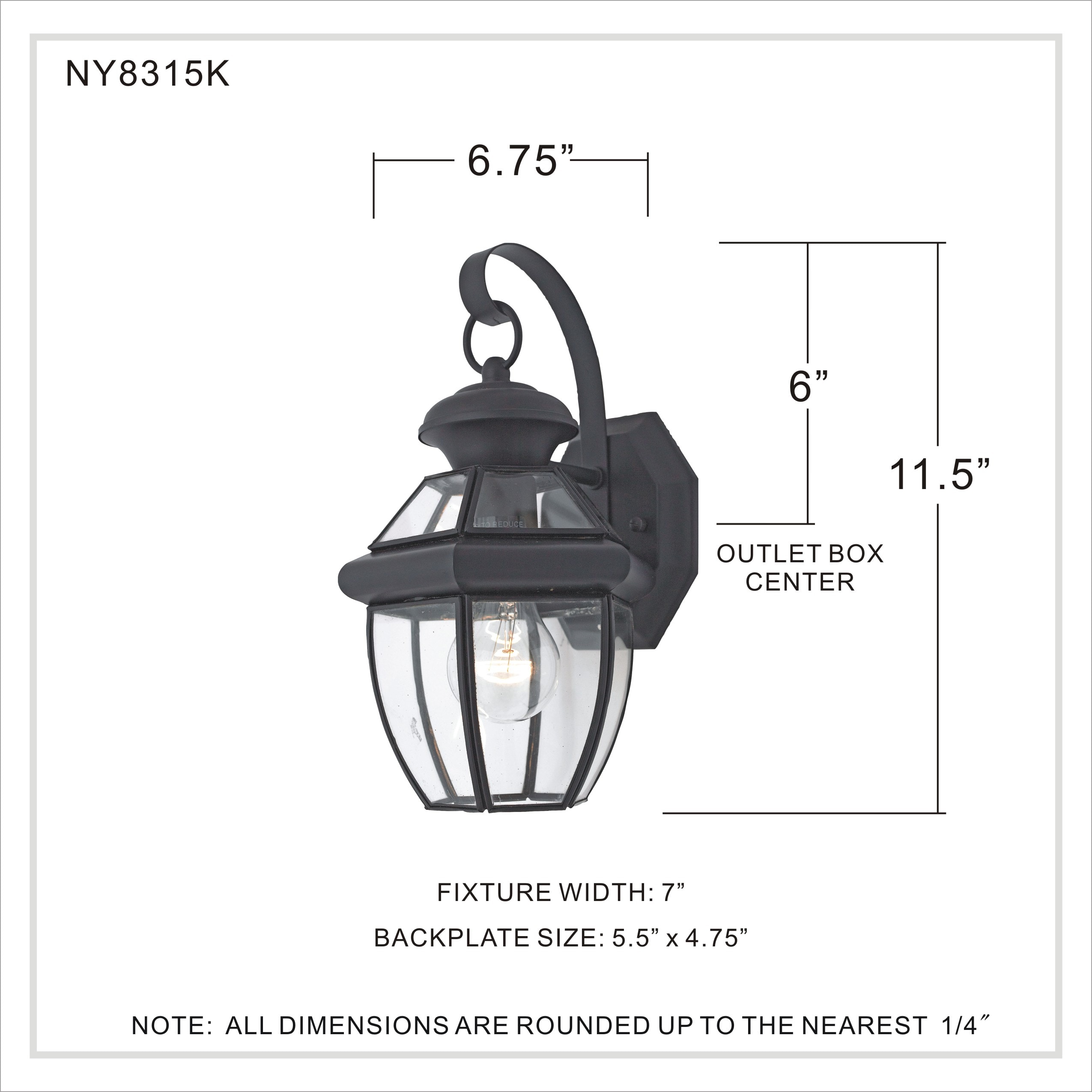 Quoizel NY8315K Outdoor-Wall-Lighting - View #3
