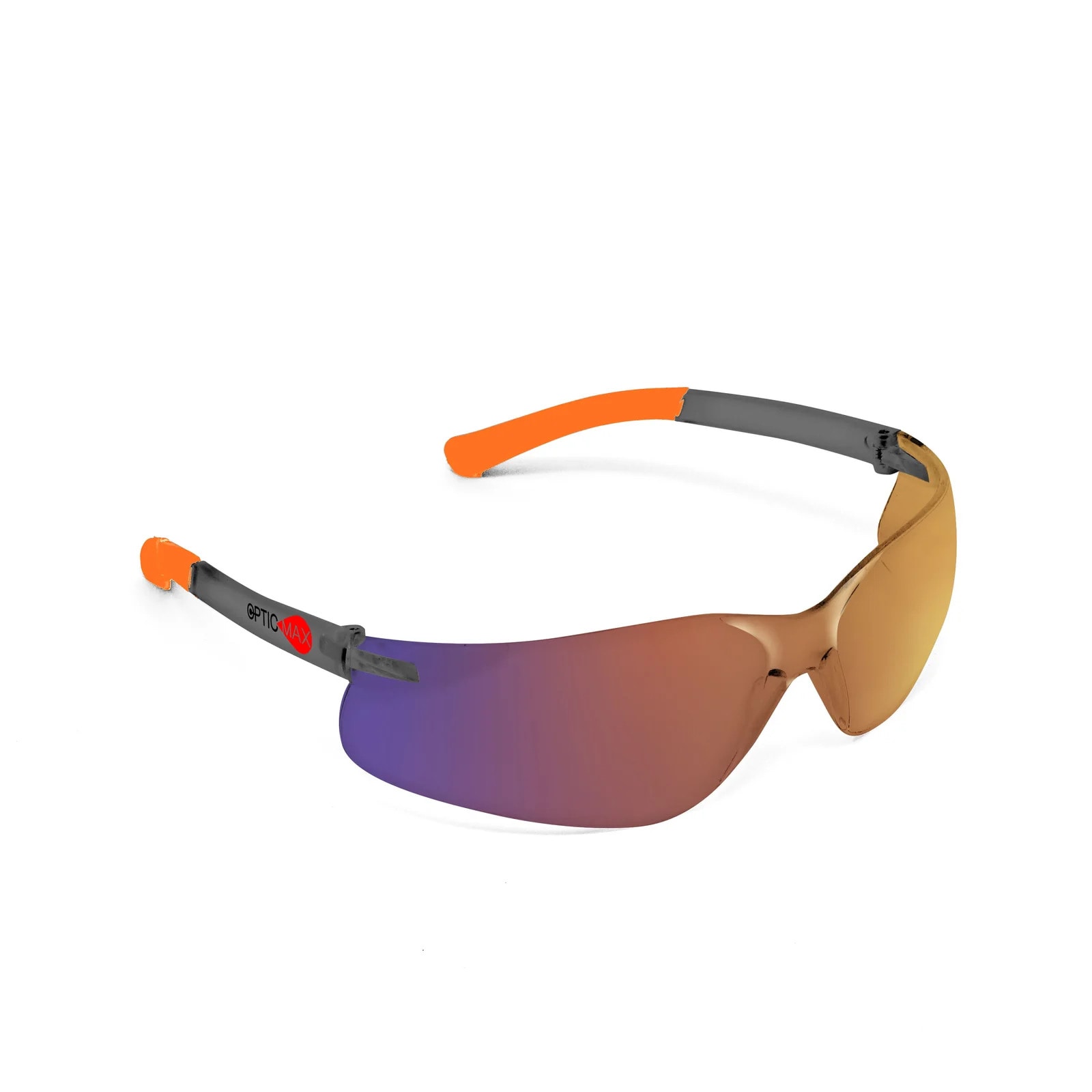 Optic Max 100RT/BM 100RT/BM- OPTIC MAX Blue Mirror Lens Polycarbonate Safety glasses