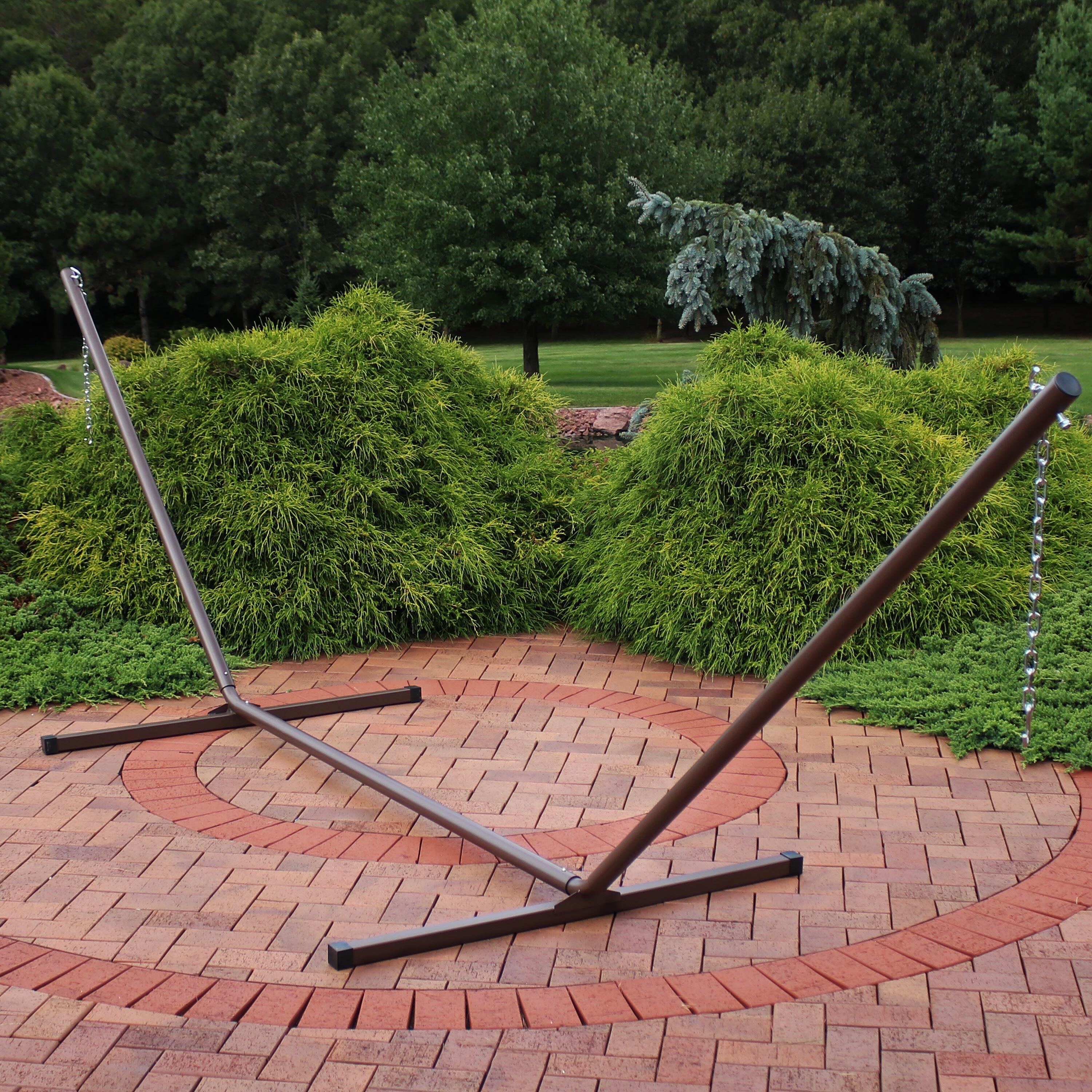 Sunnydaze Decor HS15-BRONZE 15-ft L Metal Hammock Stand