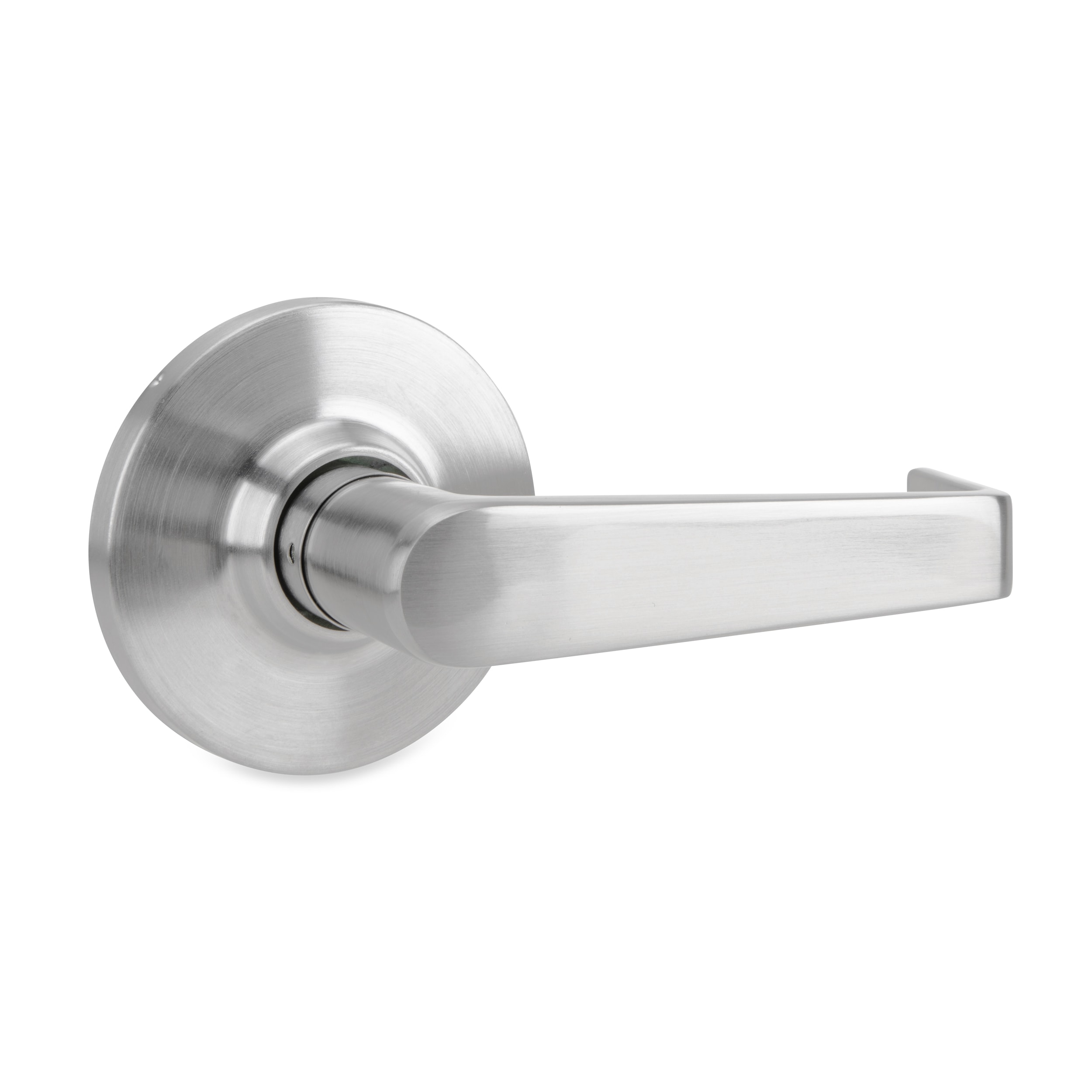 Global Door Controls GLC-5170L-626 GLC Light Commercial Grade 3 Lever GLC Lever Brushed Chrome Universal Interior/Exterior Bed/Bath Hall/Closet Dummy Door Handle