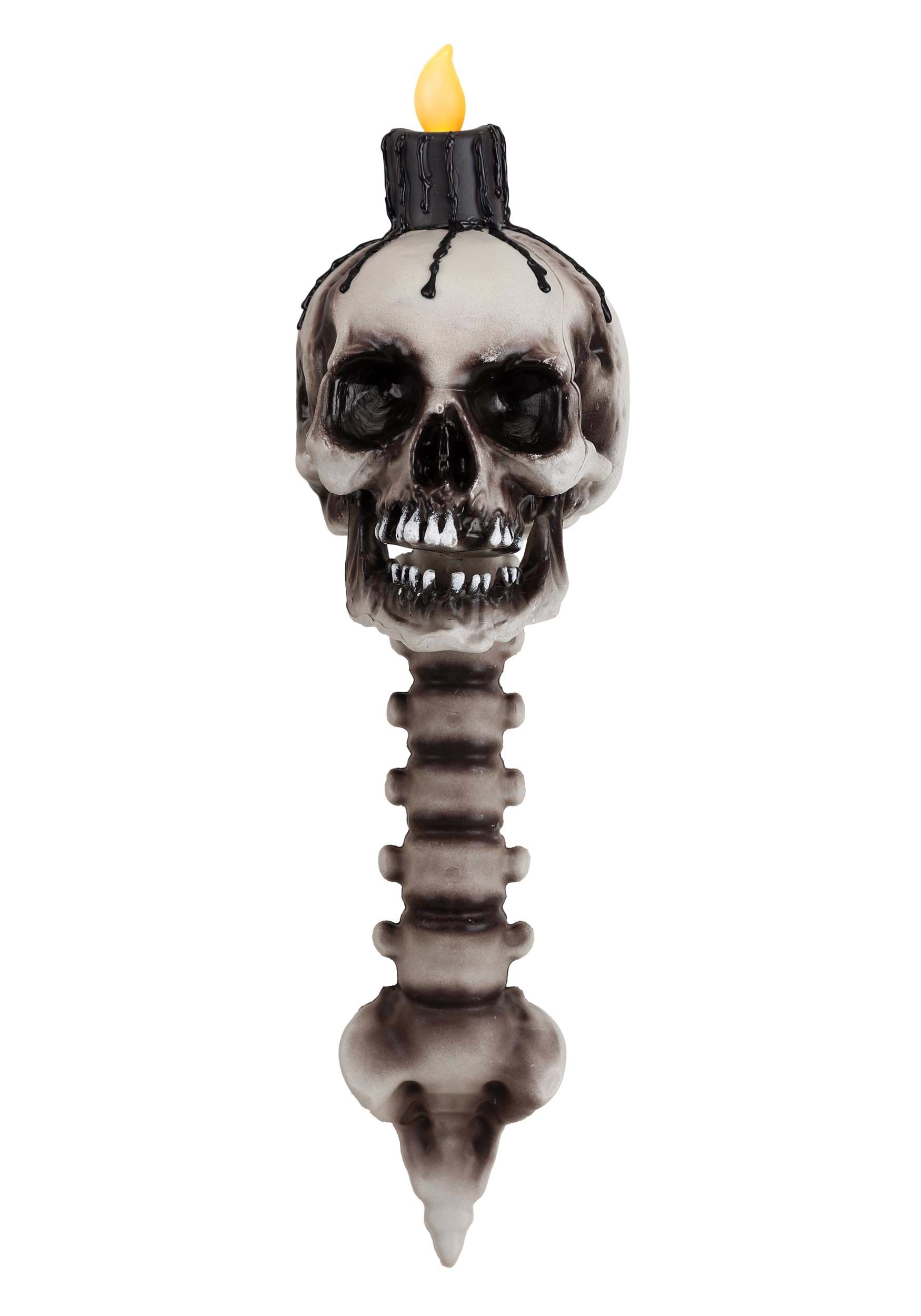 HalloweenCostumes.com FUN2913-ST FUN Costumes 23-Inch Skull Torch Light Up Decoration Light Up Decorations Standard