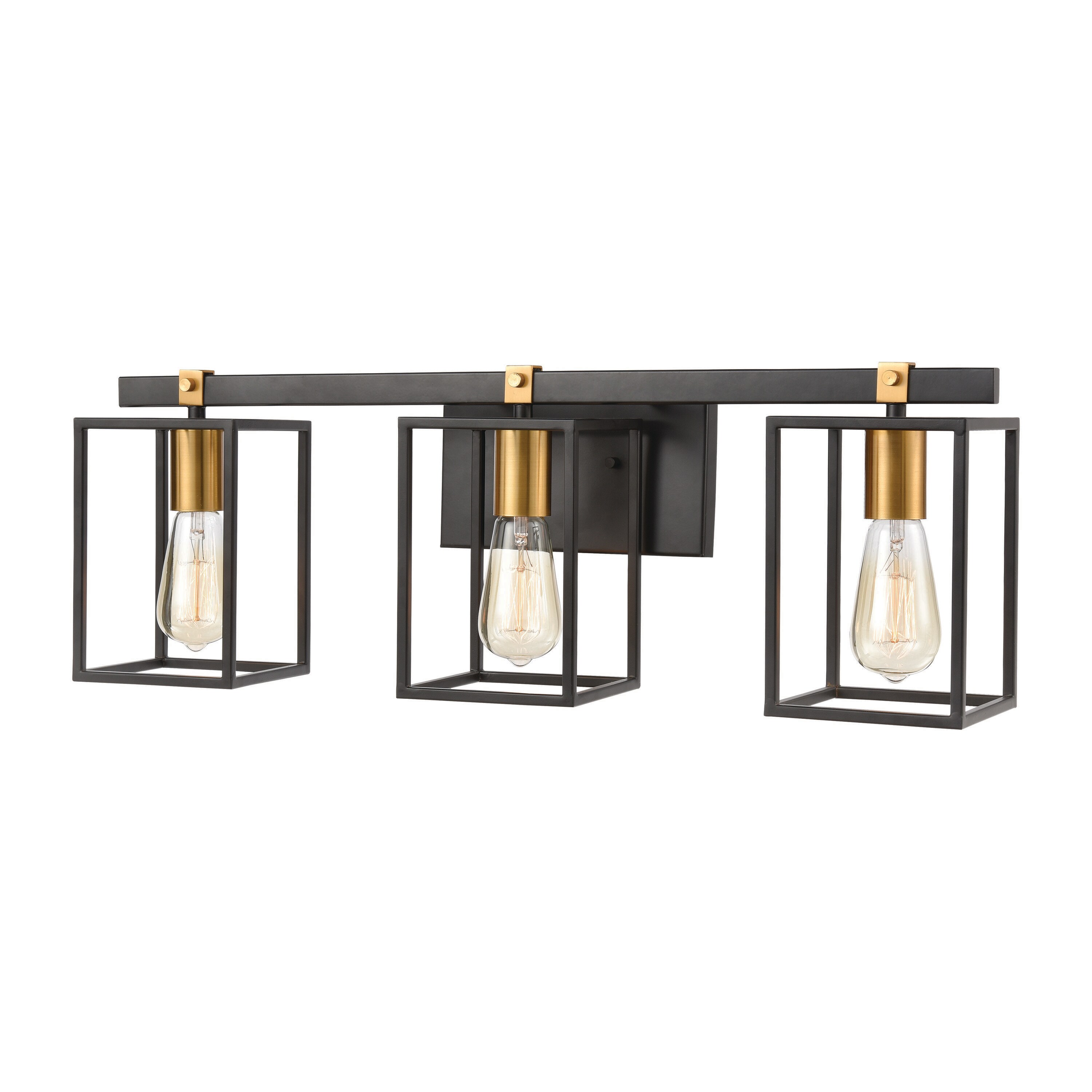 Chapel Hill 26-in 3-Light Matte Black LED Modern/Contemporary Vanity Light | - Westmore by ELK Lighting LWVL-220308020