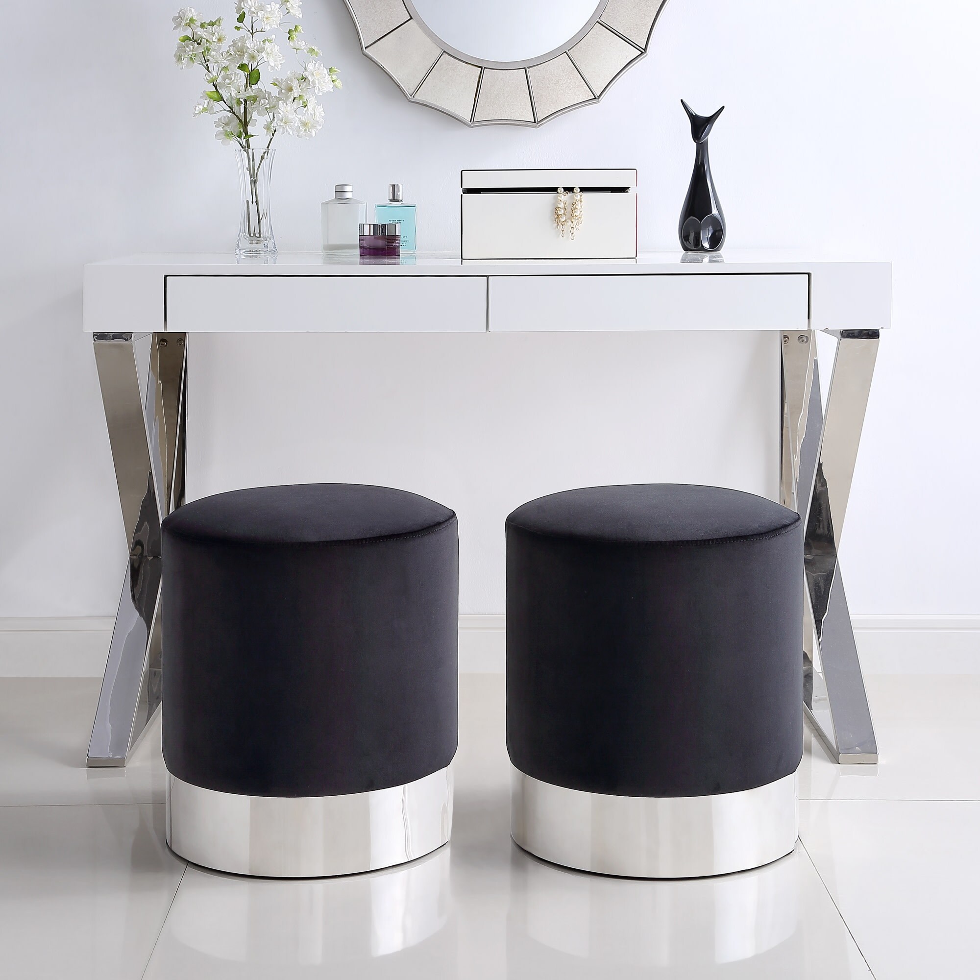 Inspired Home ON73-02BK-LS Indoor-Ottomans - View #2