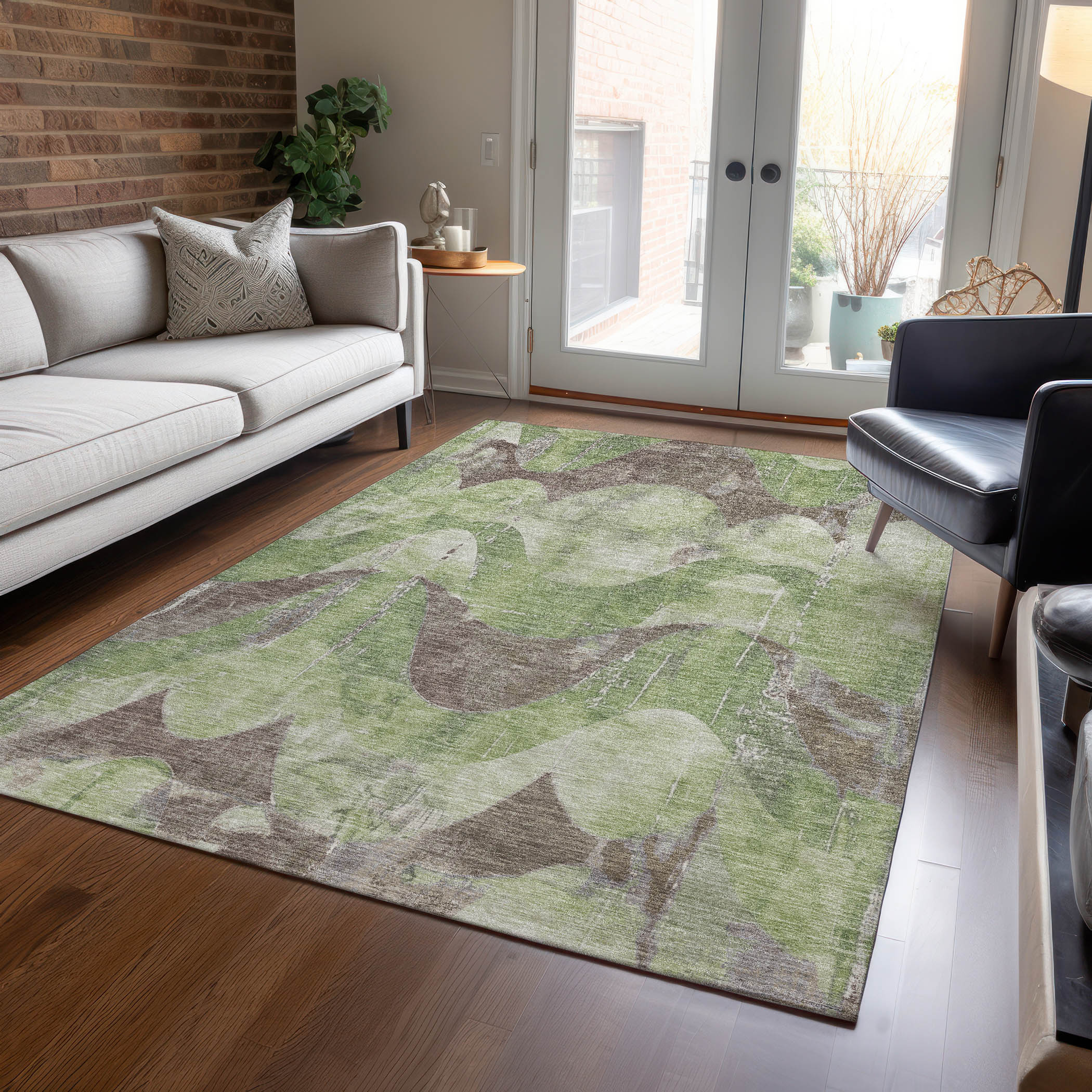 Addison Rugs ACN1786AL10X14 Chantille ACN1786AL 10 x 14 (ft) Loomed Polyester Aloe Rectangular Indoor/Outdoor Machine washable Area rug