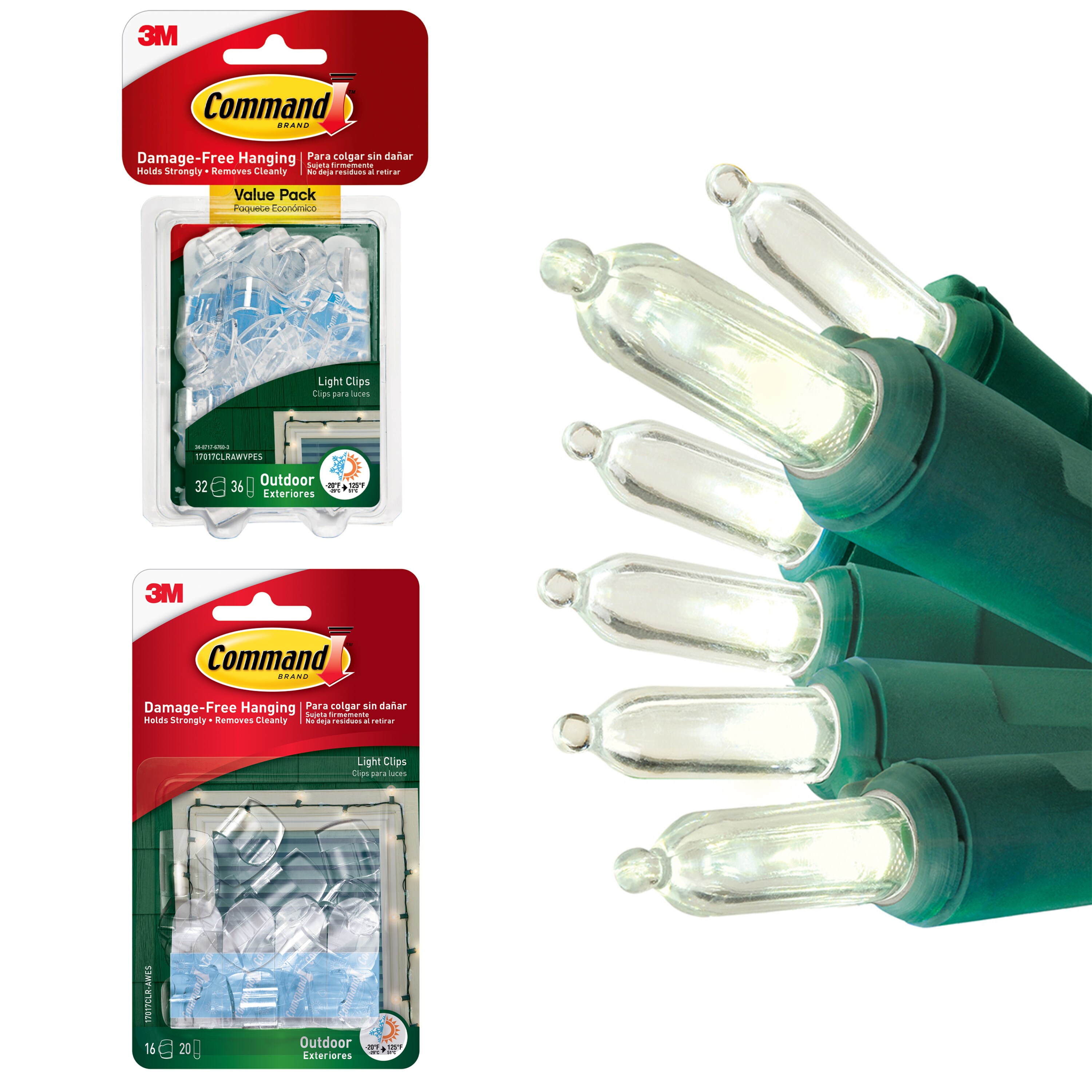 3M Command™ Outdoor Light Clips - 16 Pack at Menards®