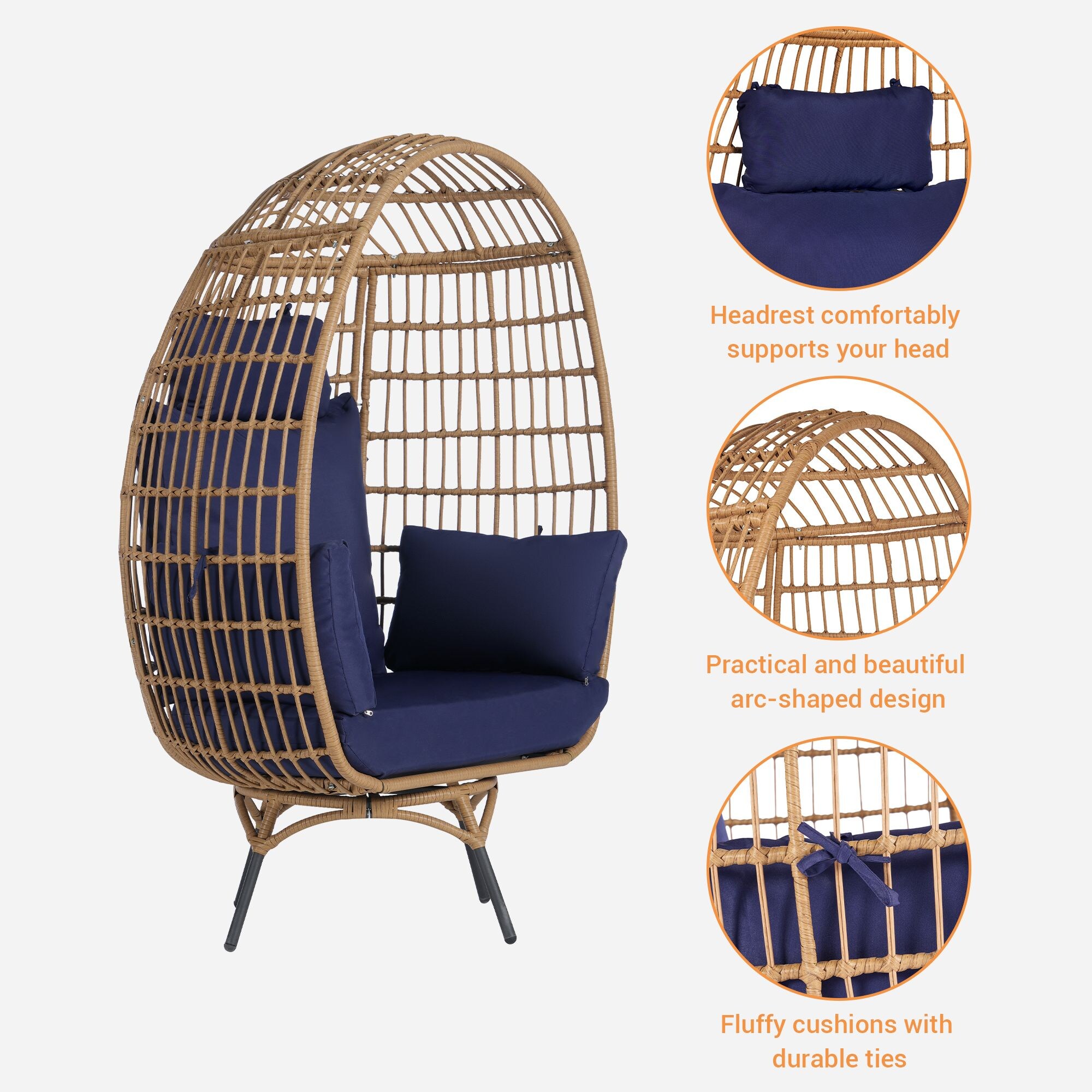 SANSTAR L-RJDC65NY-BB Patio-Chairs - View #4