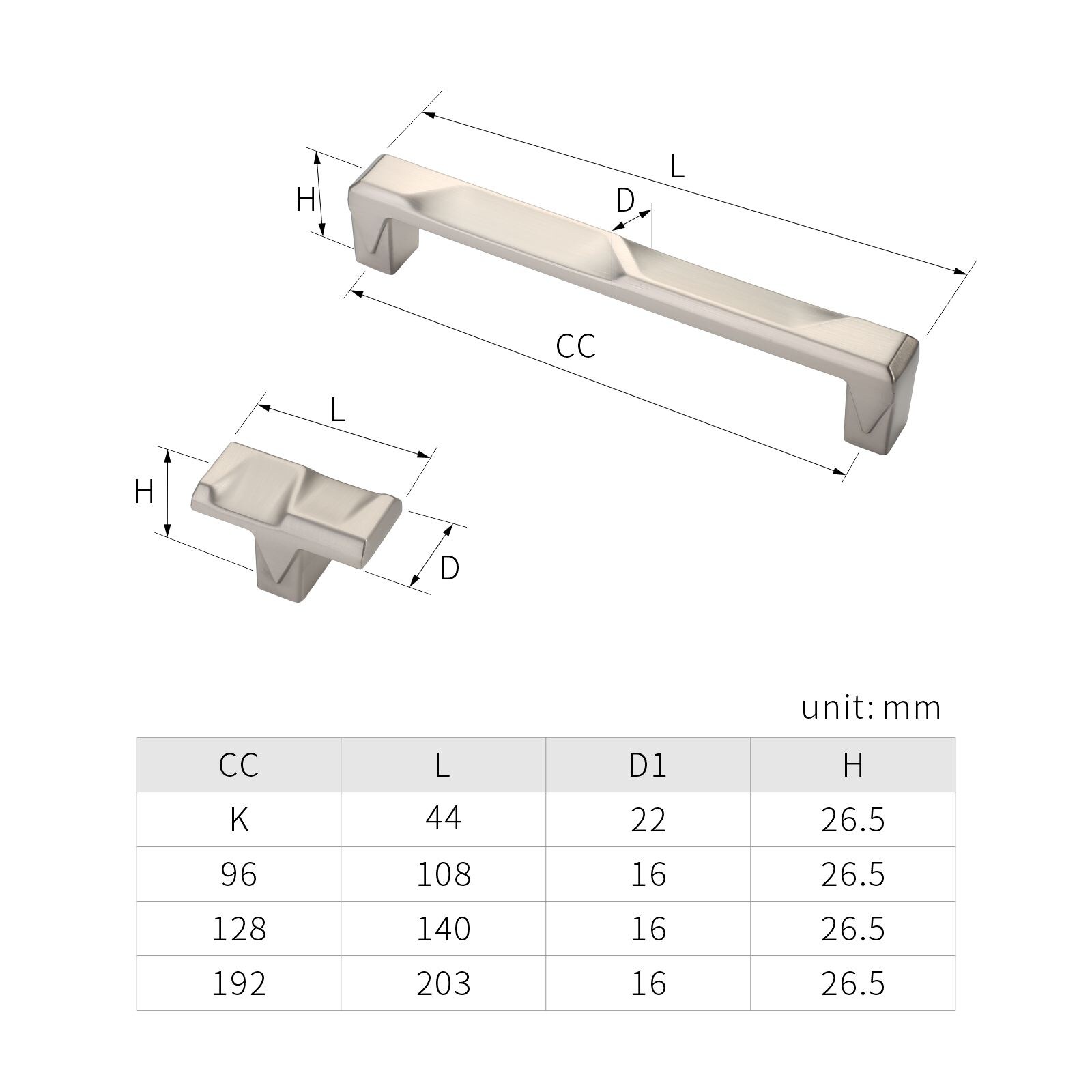 Sapphire SP-3771-96-SN-5 Cabinet-Pulls - View #4