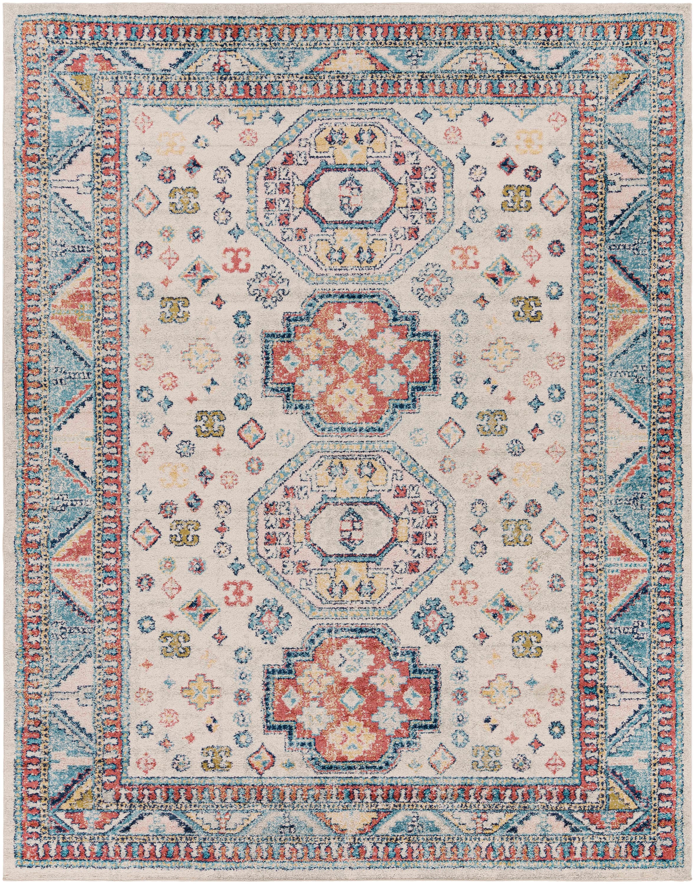 Surya MUT2306-71010 Murat 8 X 10 (ft) Rust Indoor Medallion Oriental Area Rug