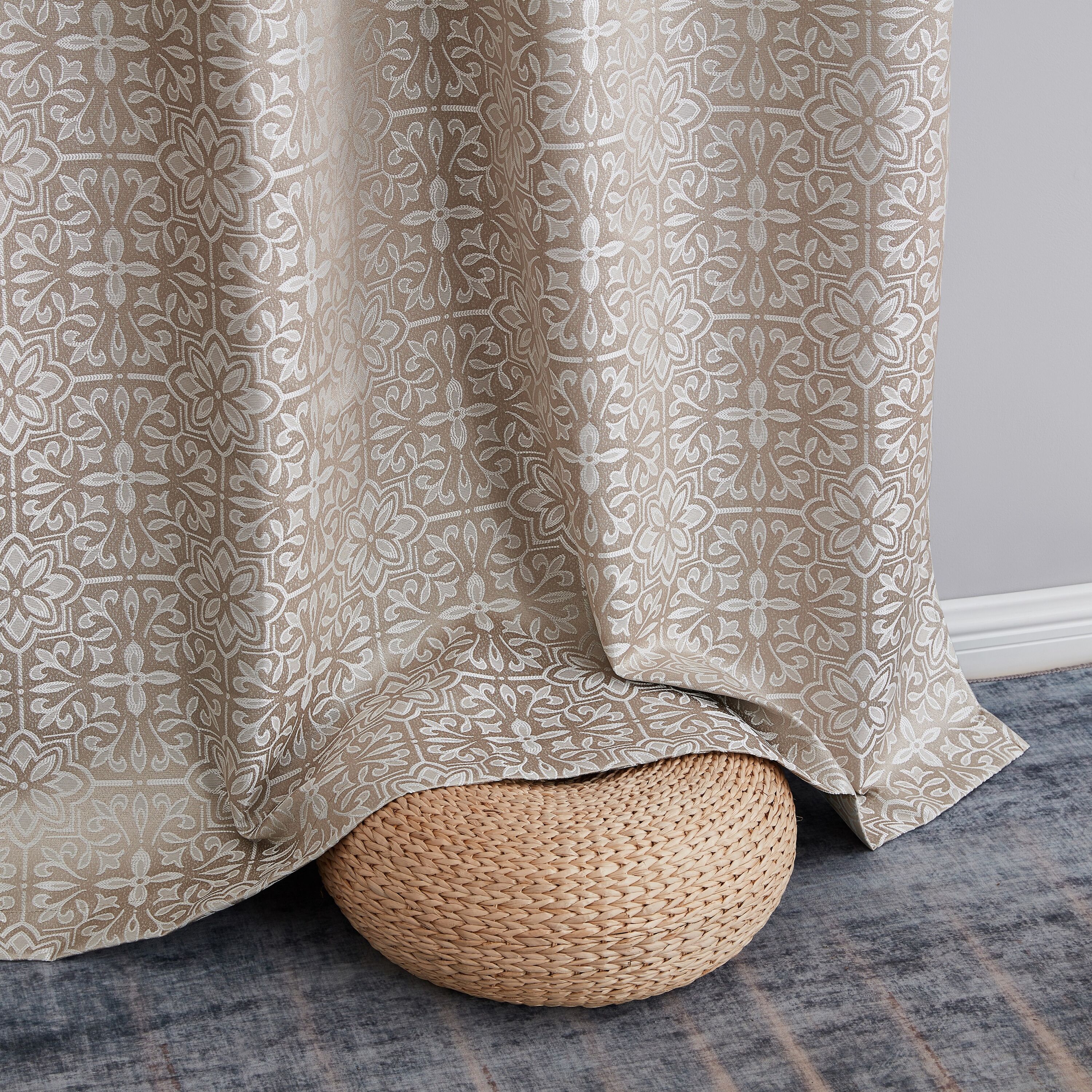 HLC.me MIA-BLKT-BEIG72 curtains - View #5
