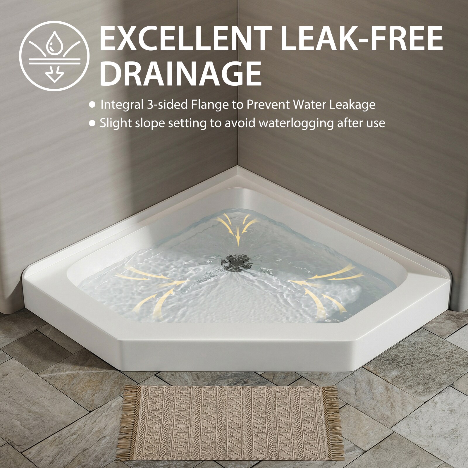 Miuara T5595P445554 Shower-Floors - View #2