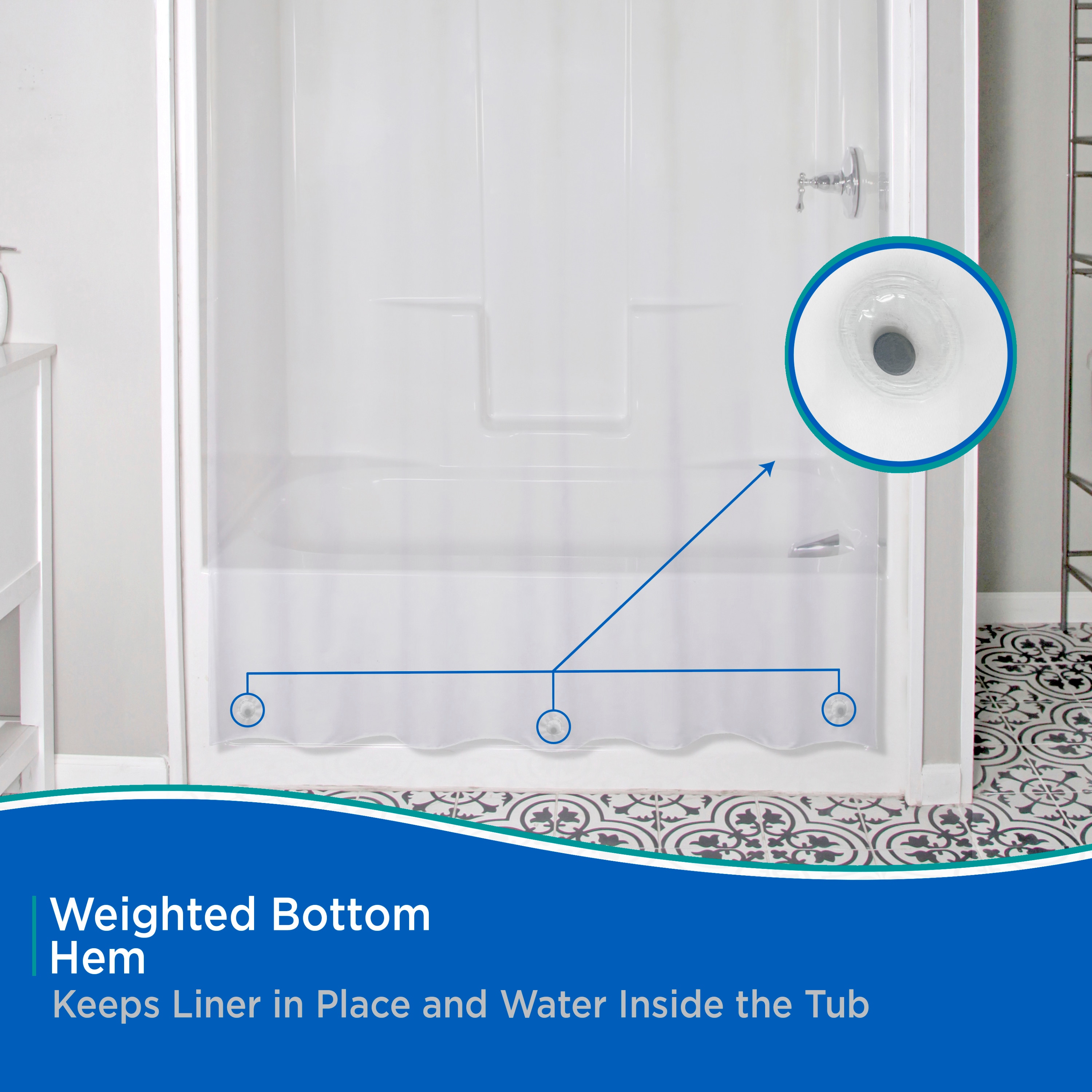 Kenney KN61455 Shower-Curtains-Liners - View #5