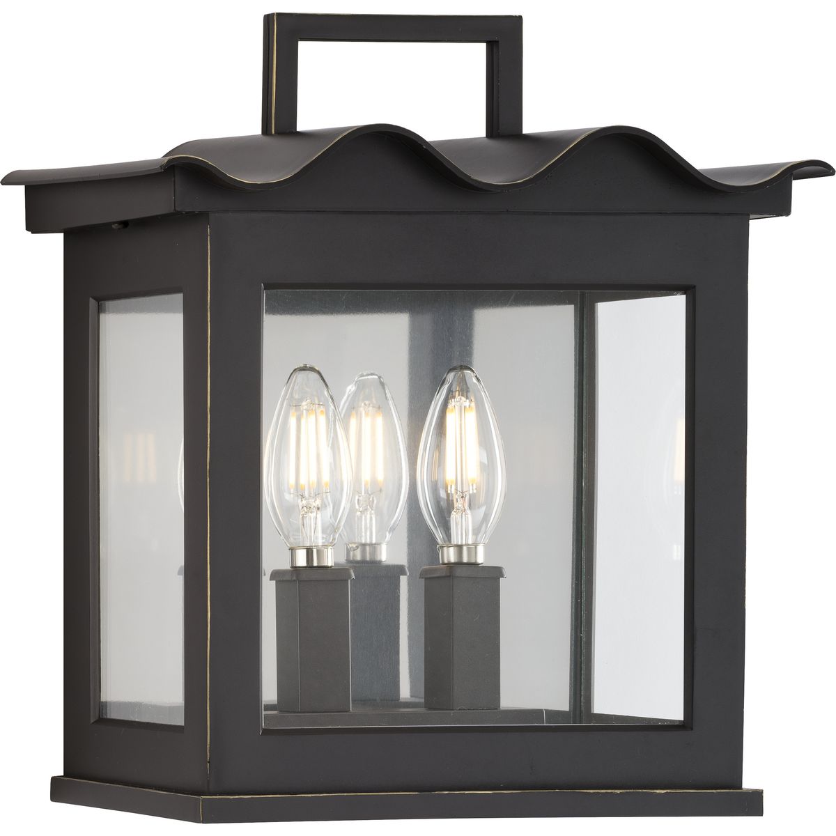 Progress Lighting P560297-108 Point Dume-Seamoor 2-Light 12.625-in H Oil Rubbed Bronze Outdoor Wall Light