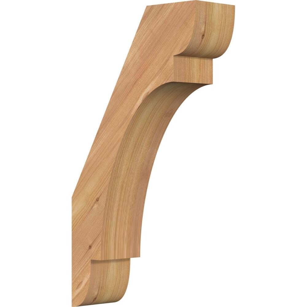 Ekena Millwork BRC04X10X18OLY00SWR 3-1/2-in x 10-in x 18-in Western Red Cedar Unfinished Wood Olympic Smooth Knee Brace