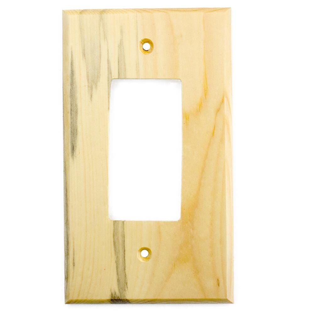 Sierra Lifestyles 682790 1 -Gang Specialty Size Blue Pine Wood Indoor Wall Plate