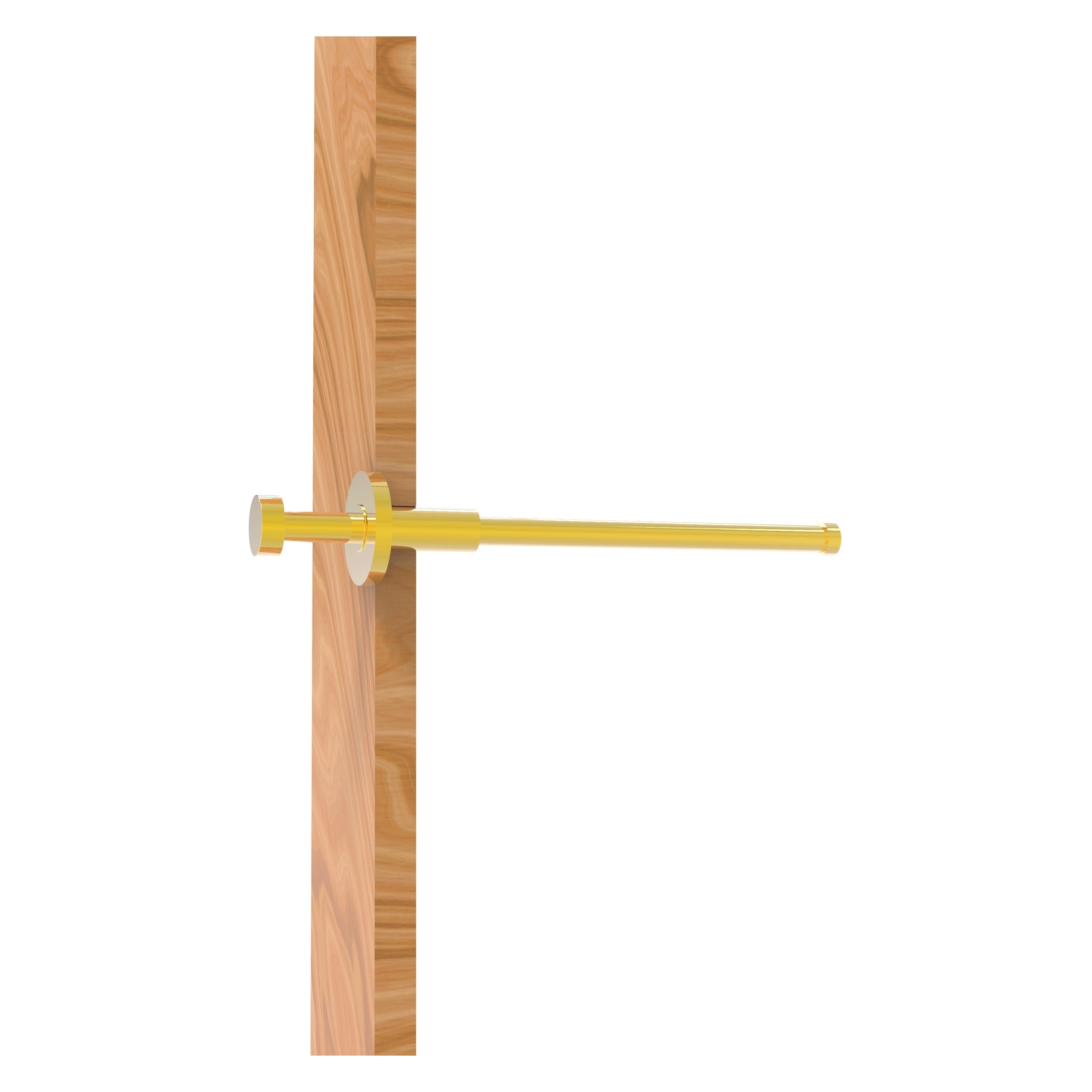 Allied Brass MD-23-PB Polished Brass Single -Hook Wall mount Towel Hook