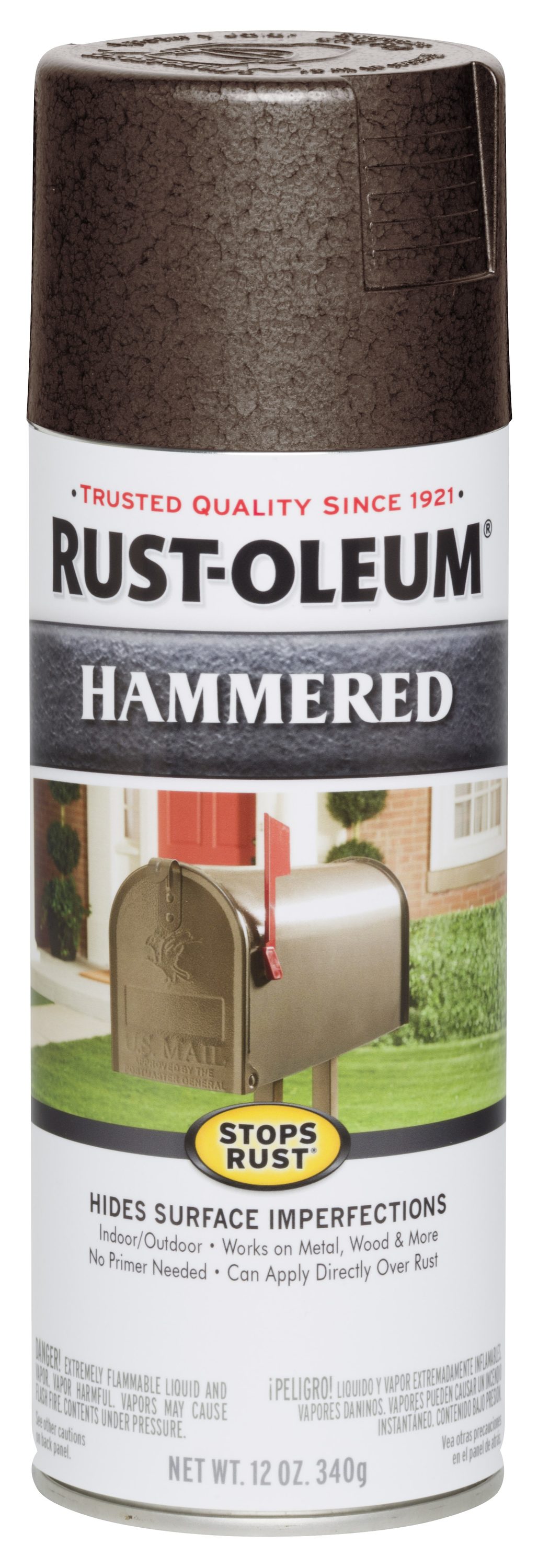 Rust-Oleum Universal Gloss Black Hammered Spray Paint and Primer In One  (NET WT. 12-oz)