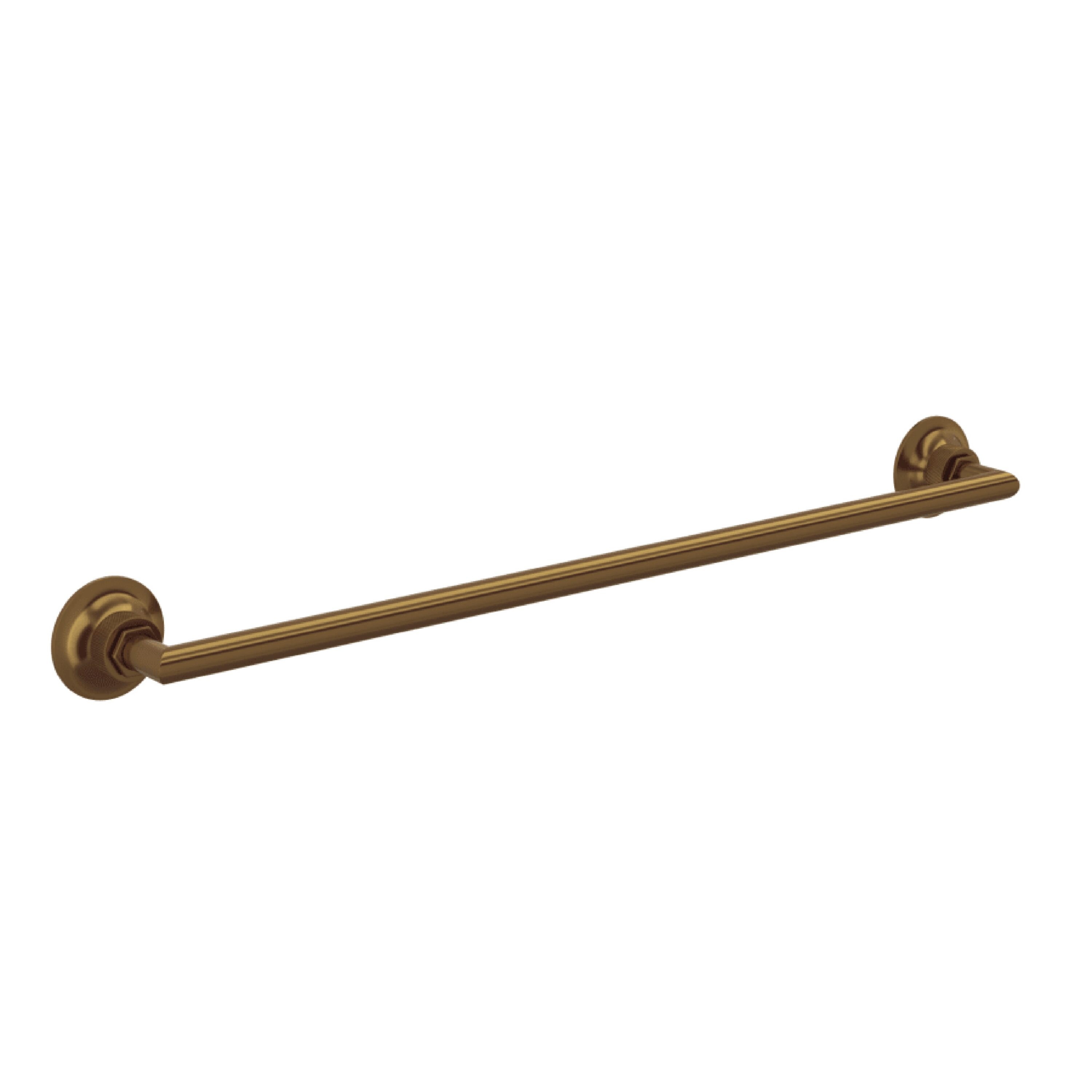 Rohl 24-in French Brass Wall Mount Single Towel Bar in the Towel Bars ...