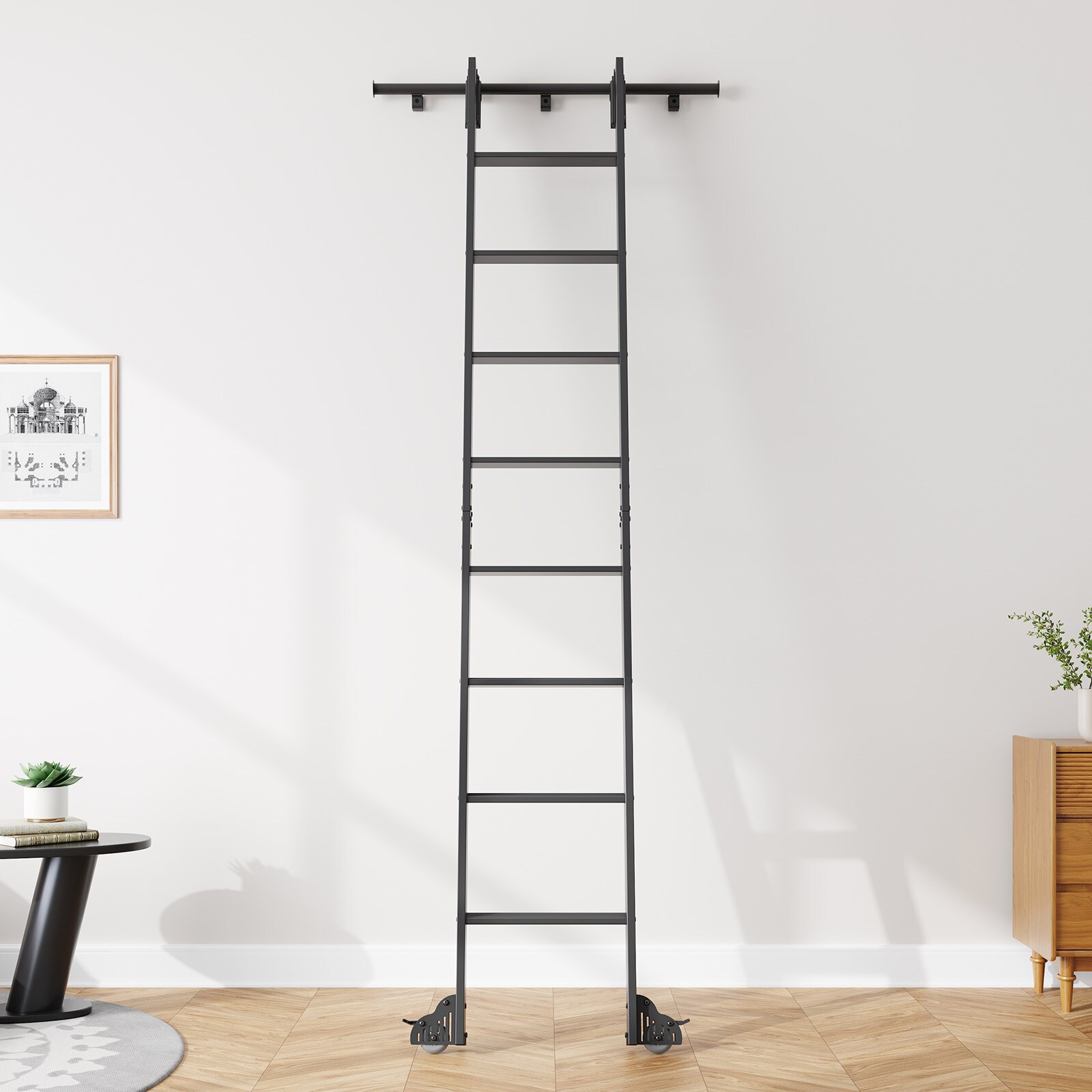 Fredbeck BJ-LD-AL-L01-9 Library-Ladders - View #2