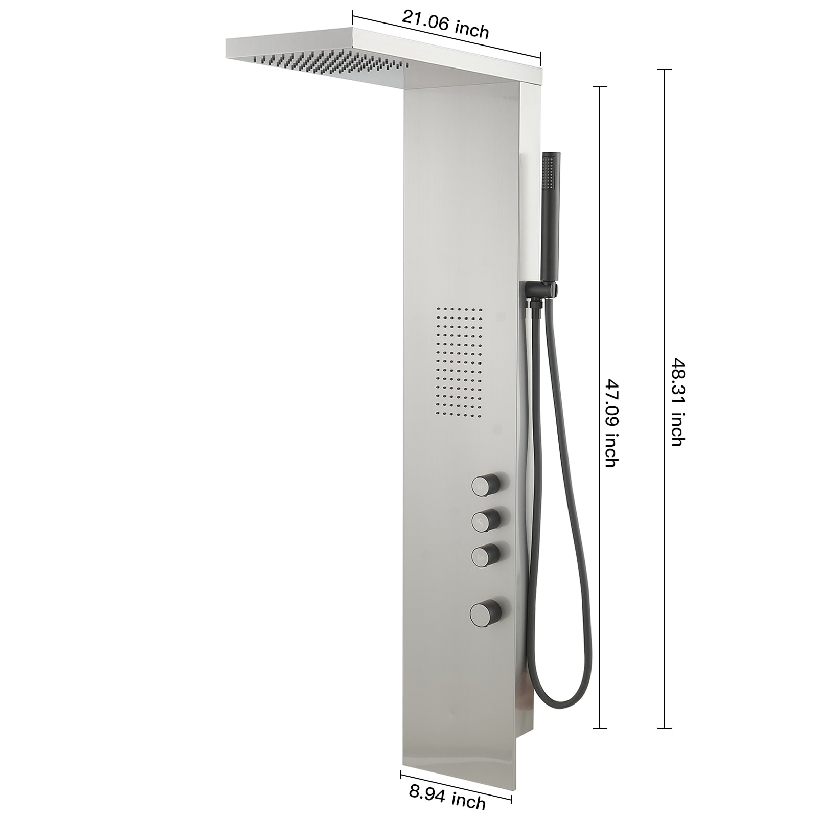 BWE C-YTP11-N Showerhead-Bar-Panels - View #6