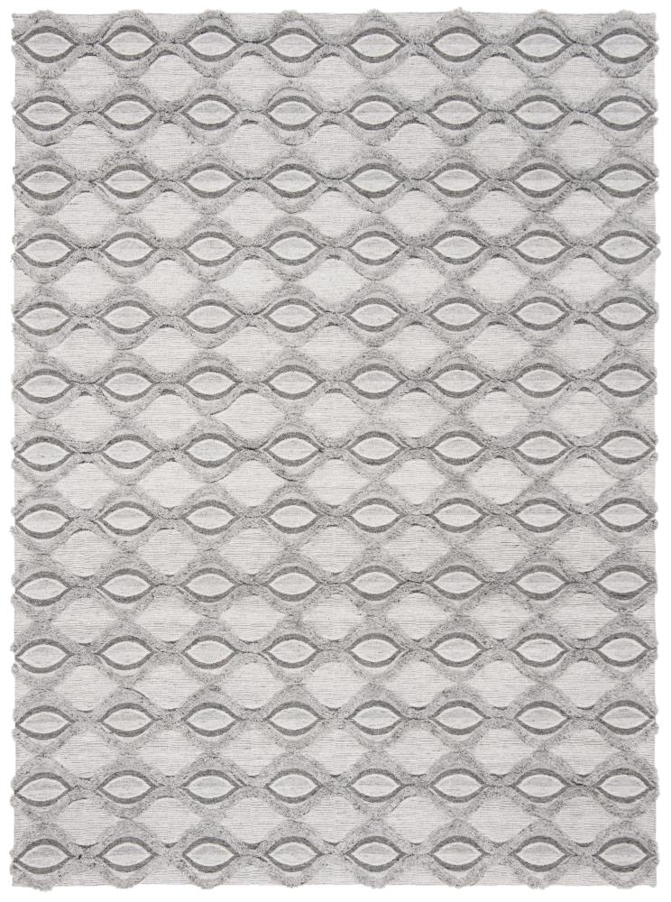 Safavieh MRB601F-6 Marbella Tela 6 x 9 (ft) Loomed Polyester Gray/Charcoal Rectangular Indoor Abstract Coastal Area rug