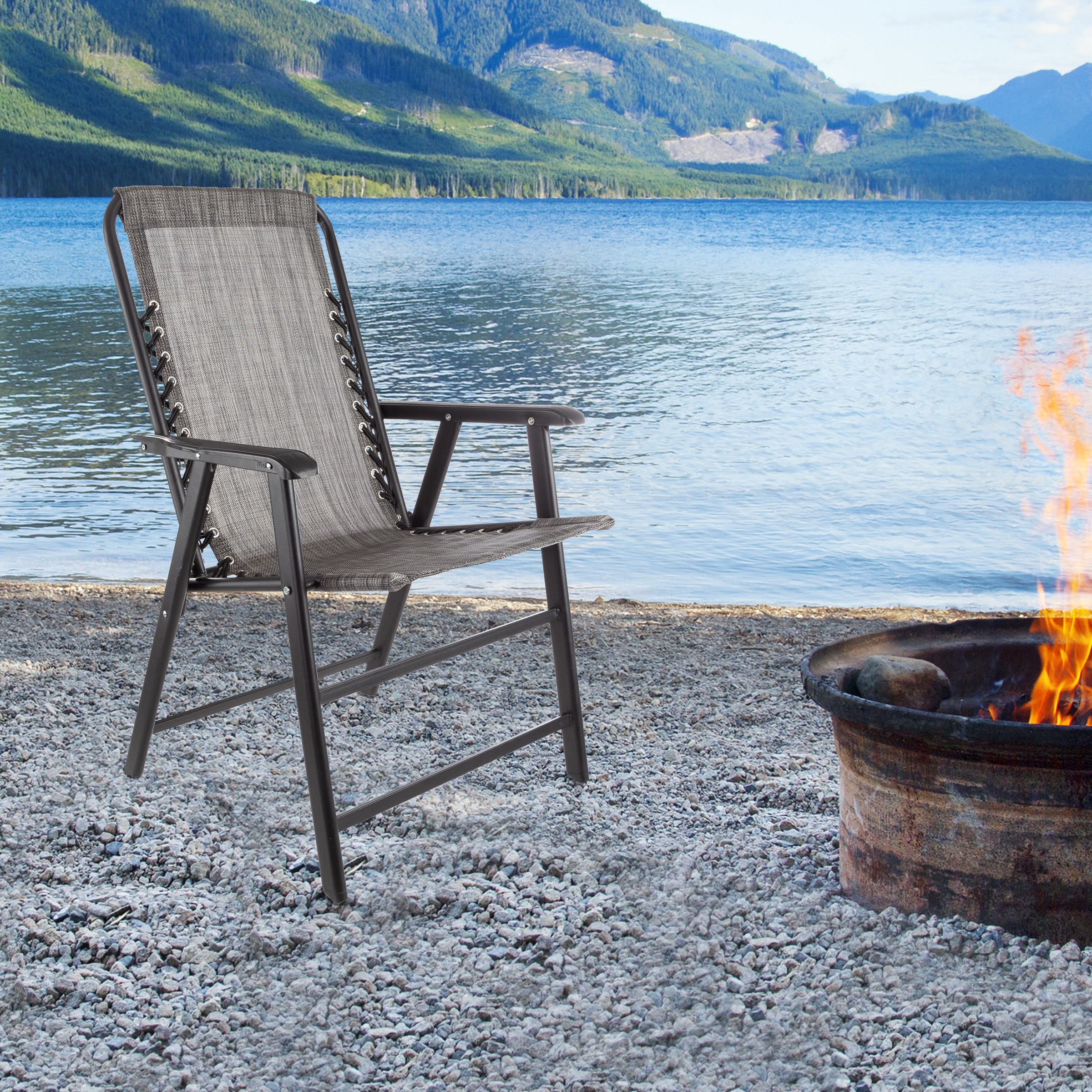 Pure Garden 80-OUTSUS-GRY Beach-Camping-Chairs - View #11