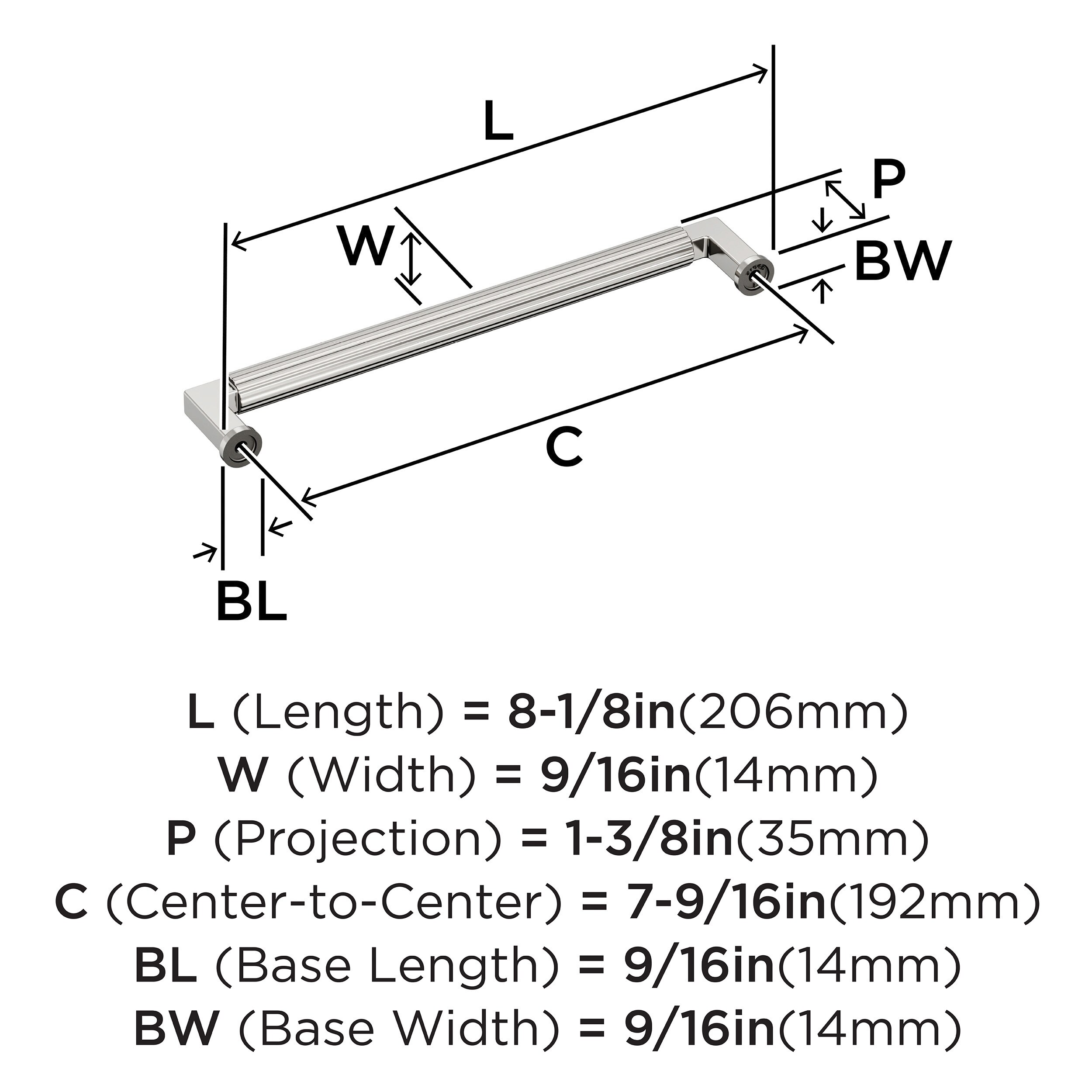Amerock BP37646PN Cabinet-Pulls - View #4