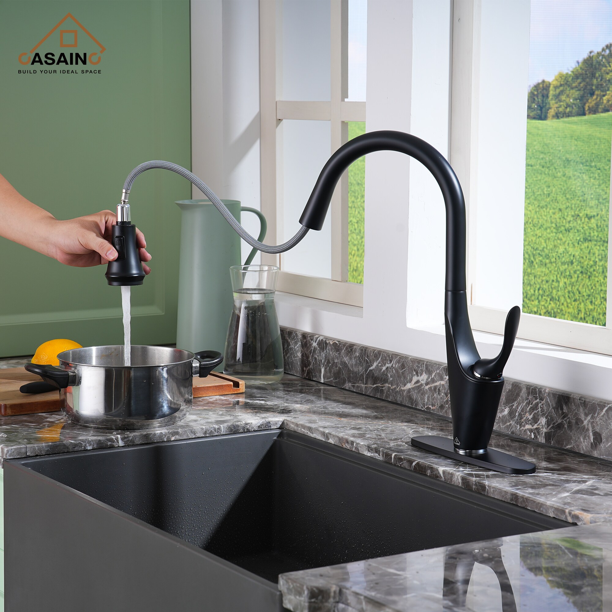 CASAINC CA-YW571RB Kitchen-Faucets - View #2