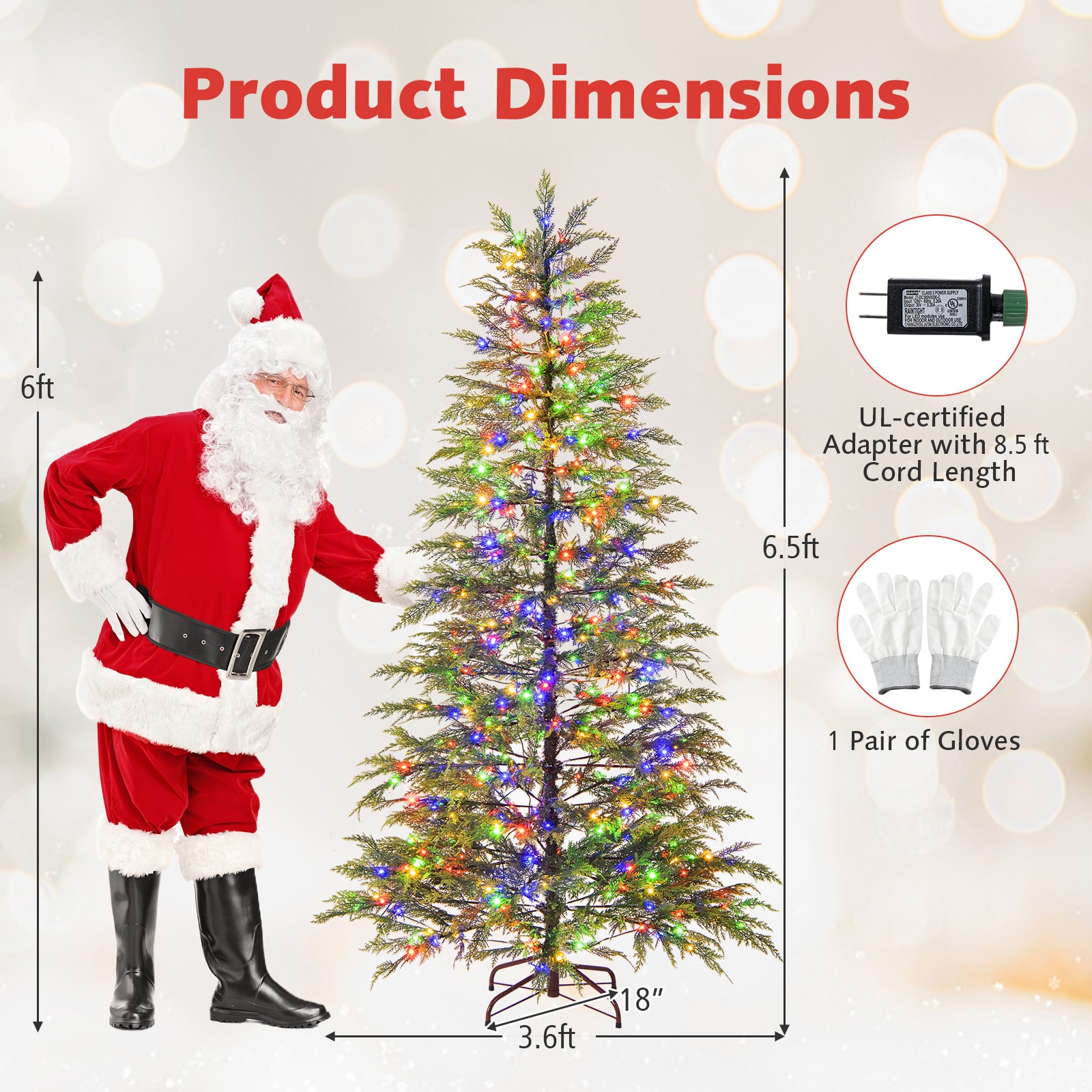 Forclover HBV-193US-S Artificial-Christmas-Trees - View #3
