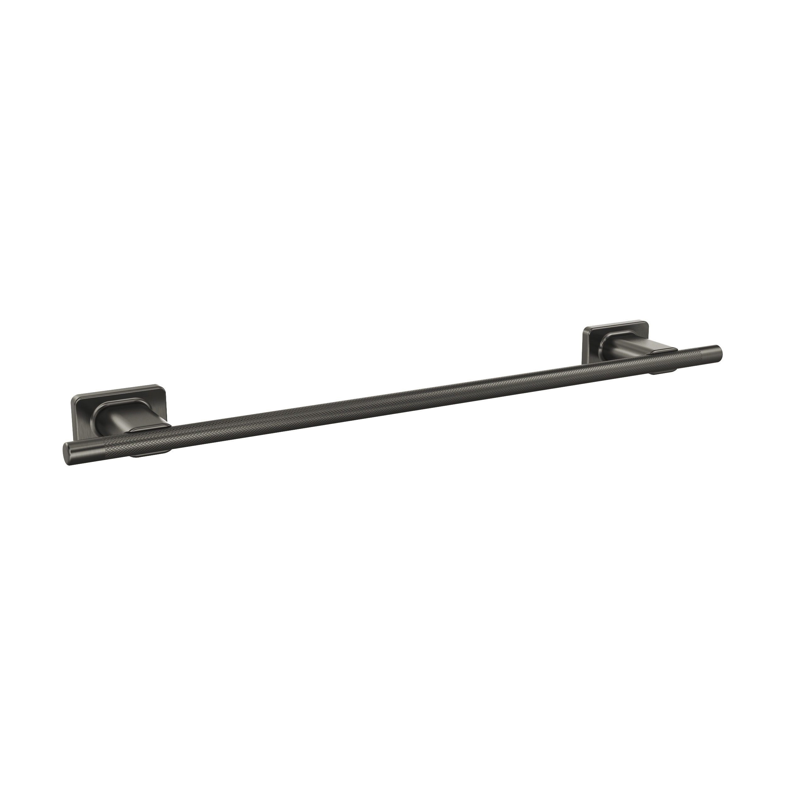 Amerock BH26614GM Bronx 18-in Gunmetal Wall mount Single Towel Bar