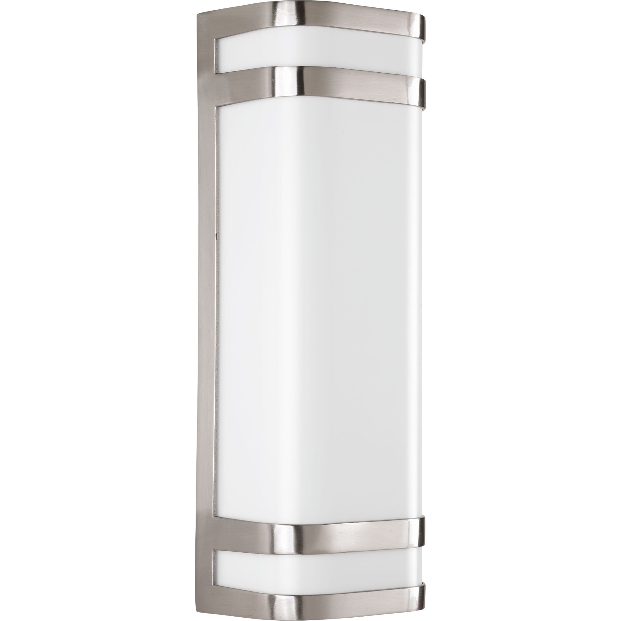 Progress Lighting P5806-0930K9 Valera LED 16-in H Brushed Gray Hardwired Integrated LED Outdoor Wall Light
