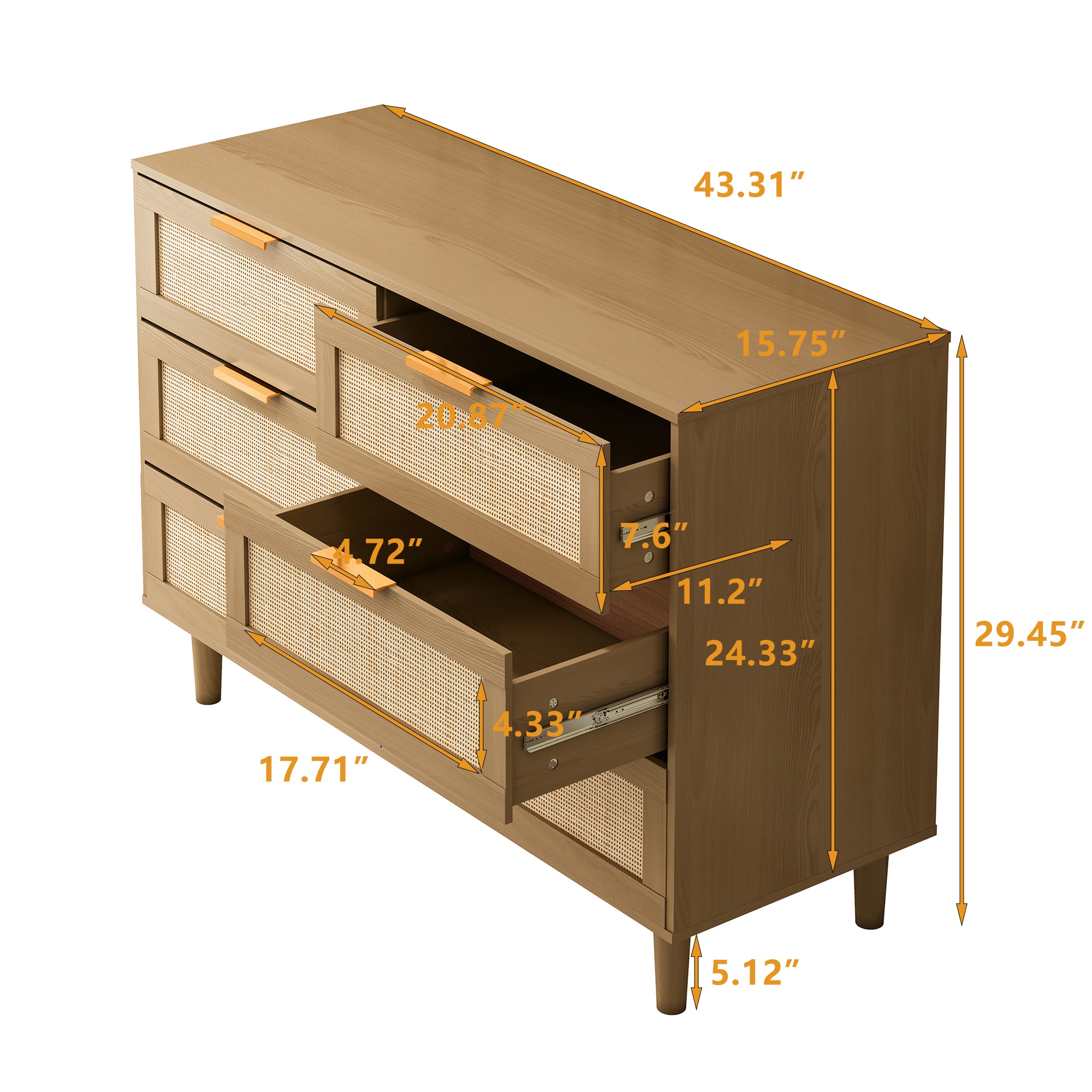 SINOFURN SYB930055WD dressers - View #4