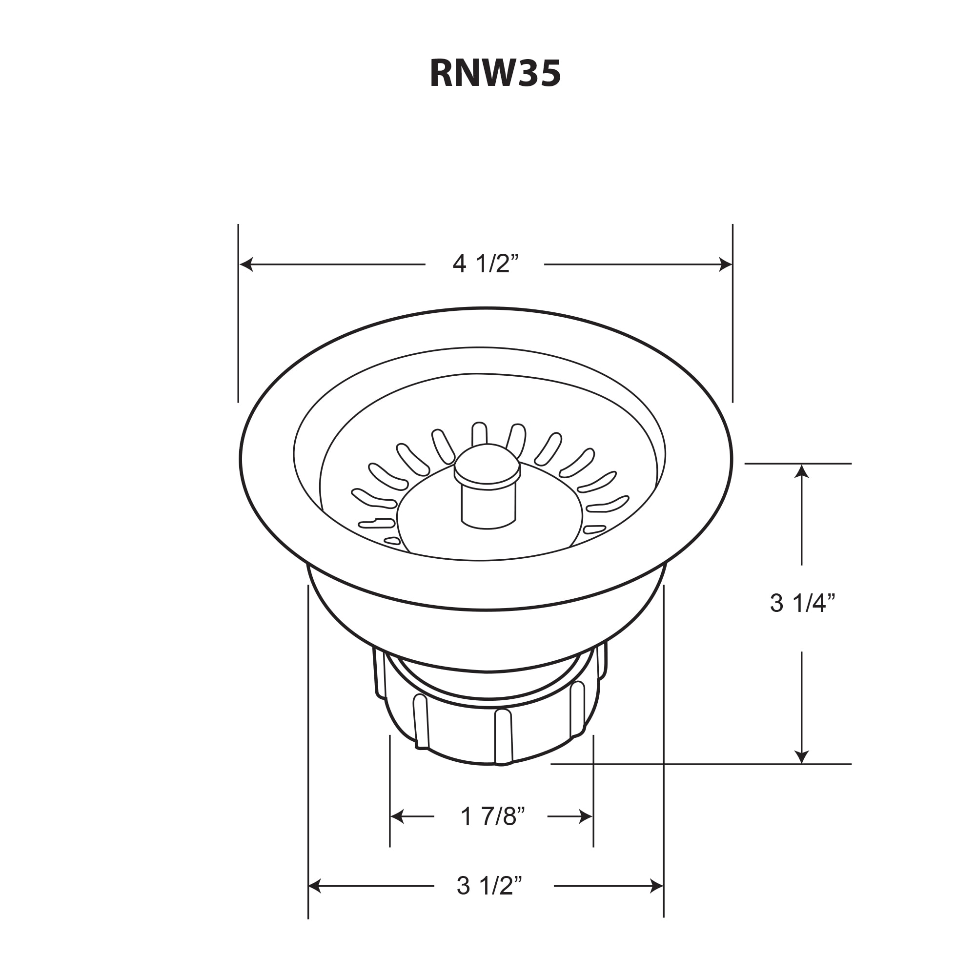 Whitehaus Collection RNW35-AB Popup-Drains-Accessories - View #3