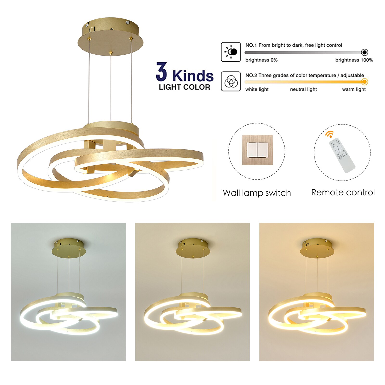 Oukaning HG-HCXLST-6536-US Pendant-Lights - View #3