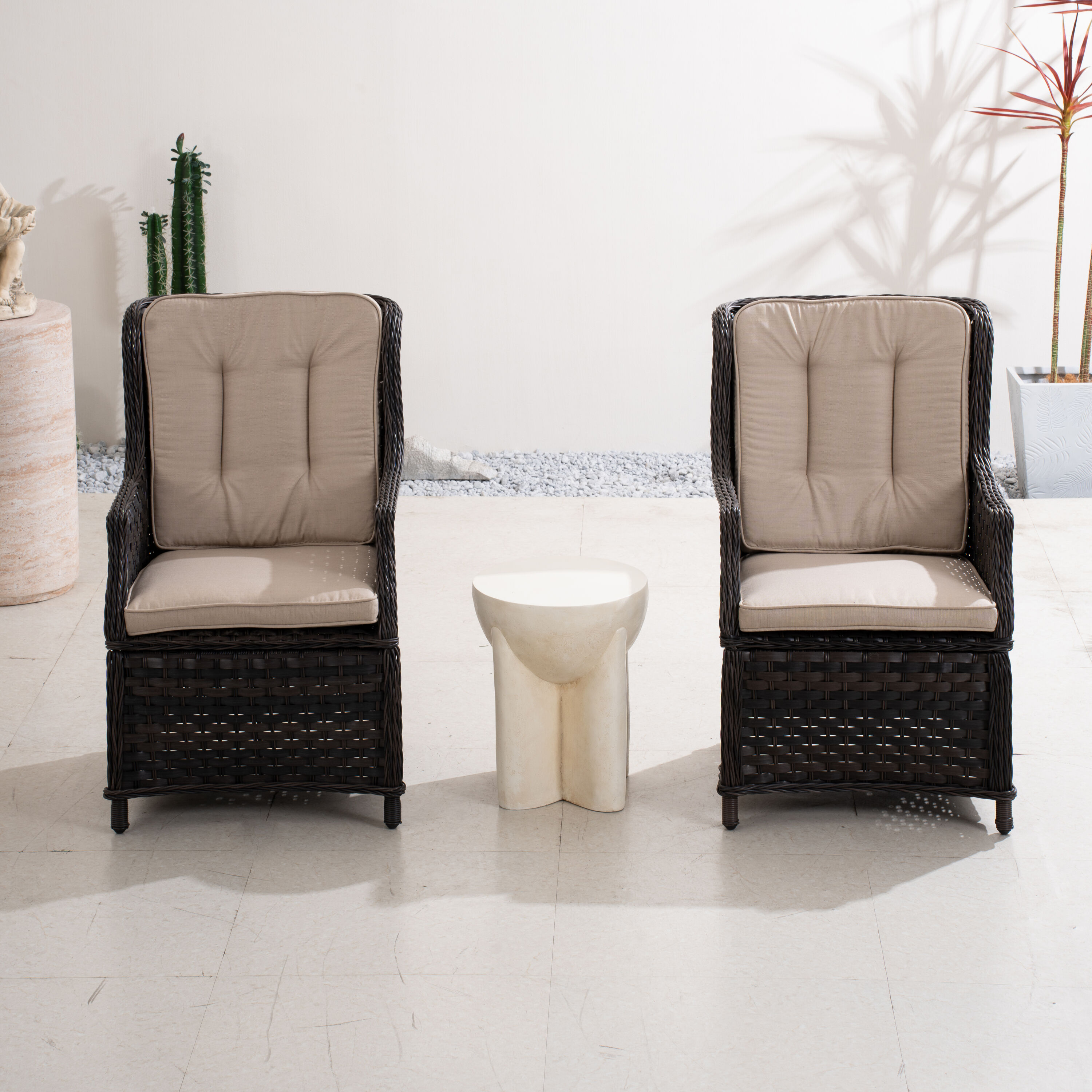 Direct Wicker DWT-152STBE&010BR Patio-Conversation-Sets - View #2